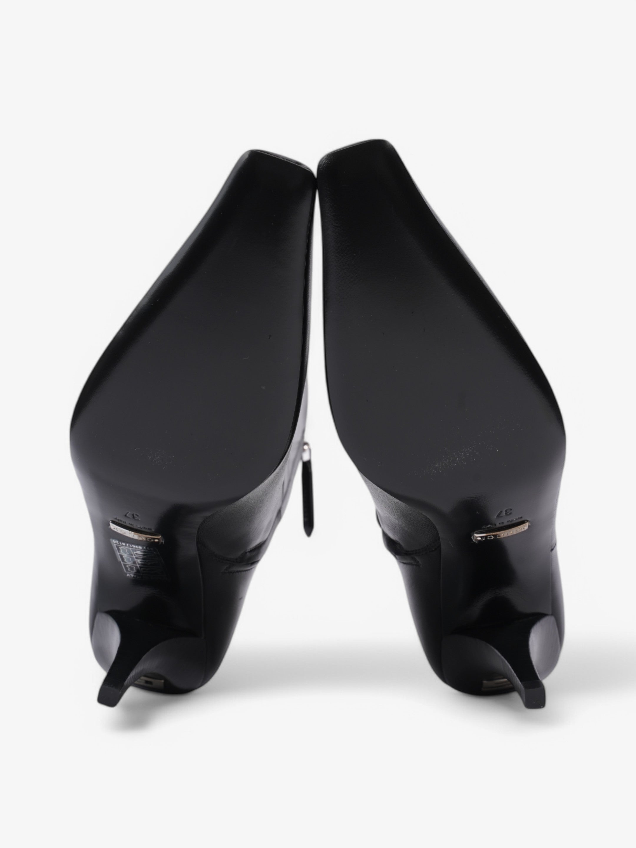 Gucci Ankle Boots 70 Black Leather EU 37 UK 4