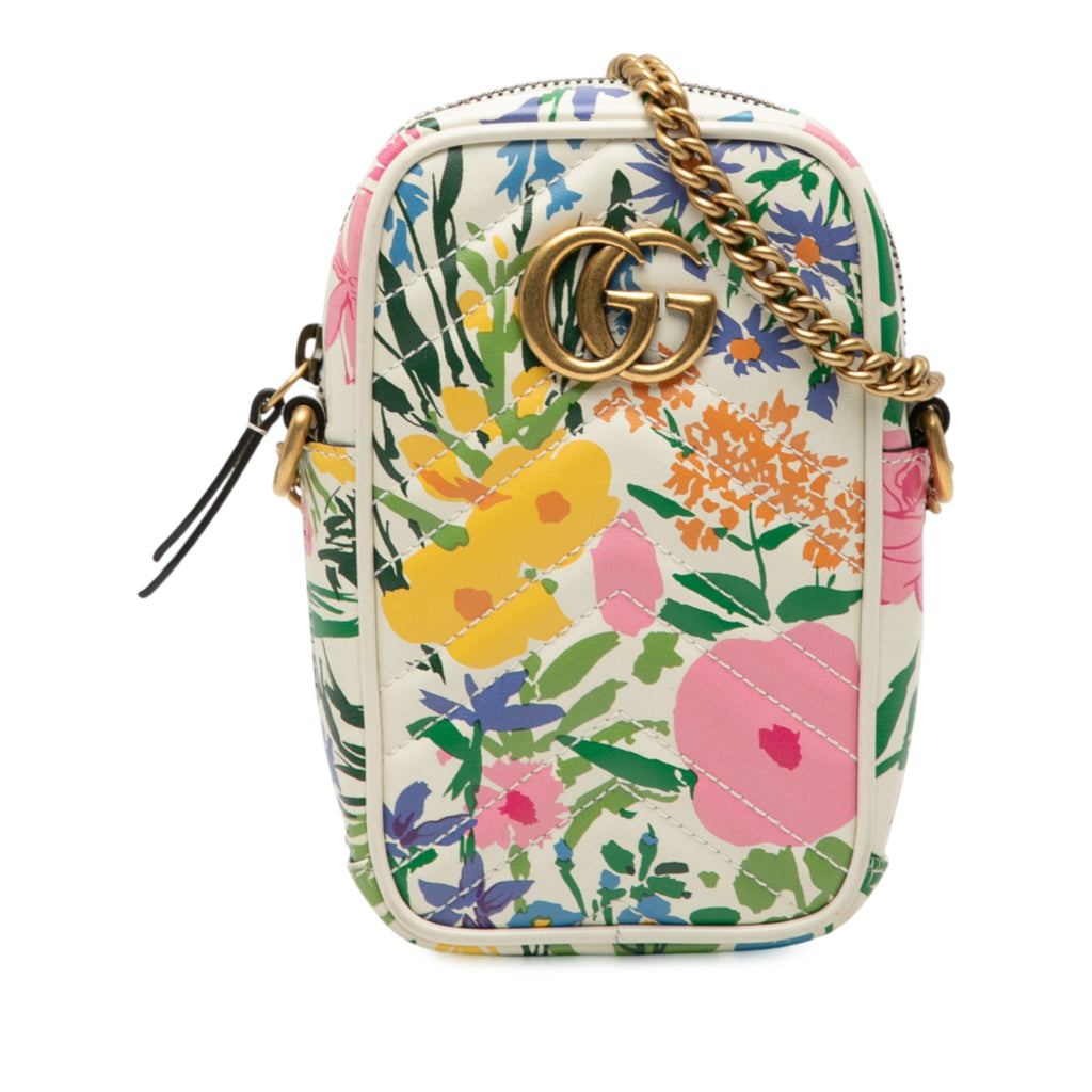 x Ken Scott Horsebit 1955 Top Handle Bag Printed Leather Mini