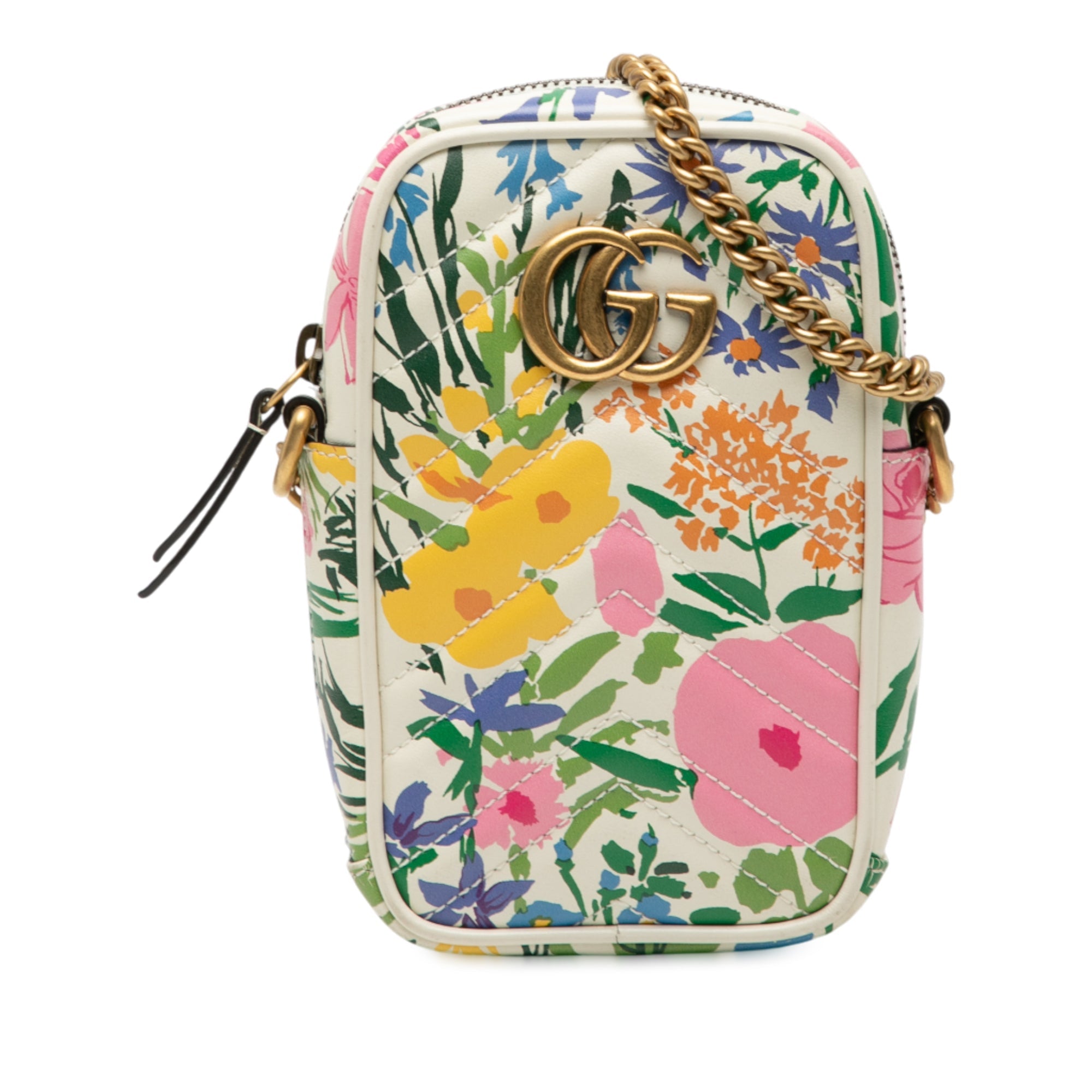 x Ken Scott Horsebit 1955 Top Handle Bag Printed Leather Mini