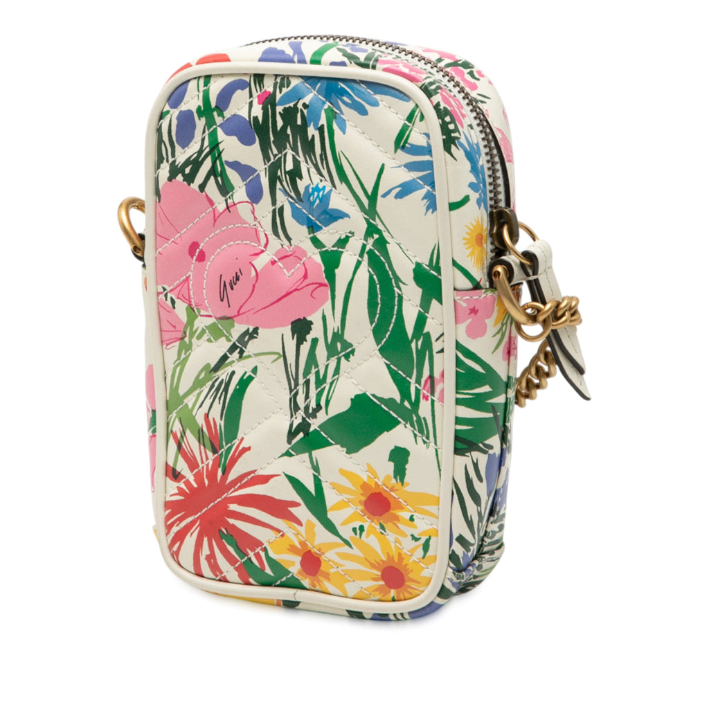 x Ken Scott Horsebit 1955 Top Handle Bag Printed Leather Mini