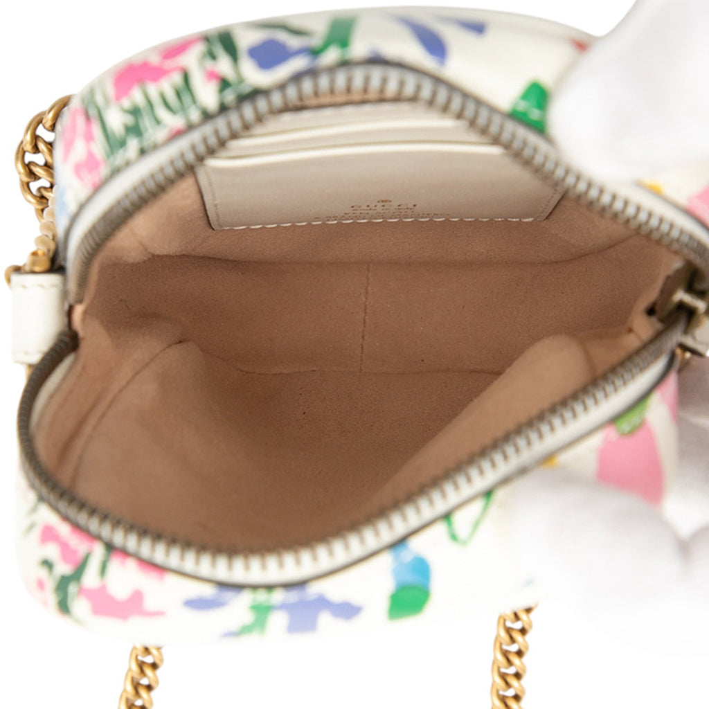 x Ken Scott Horsebit 1955 Top Handle Bag Printed Leather Mini