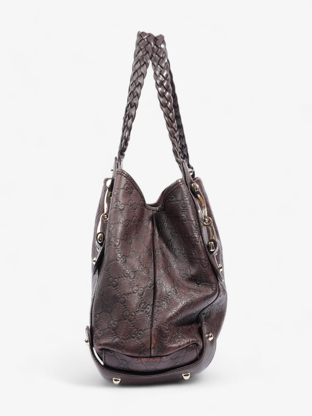Gucci Pelham Dark Brown Guccissima Leather Medium