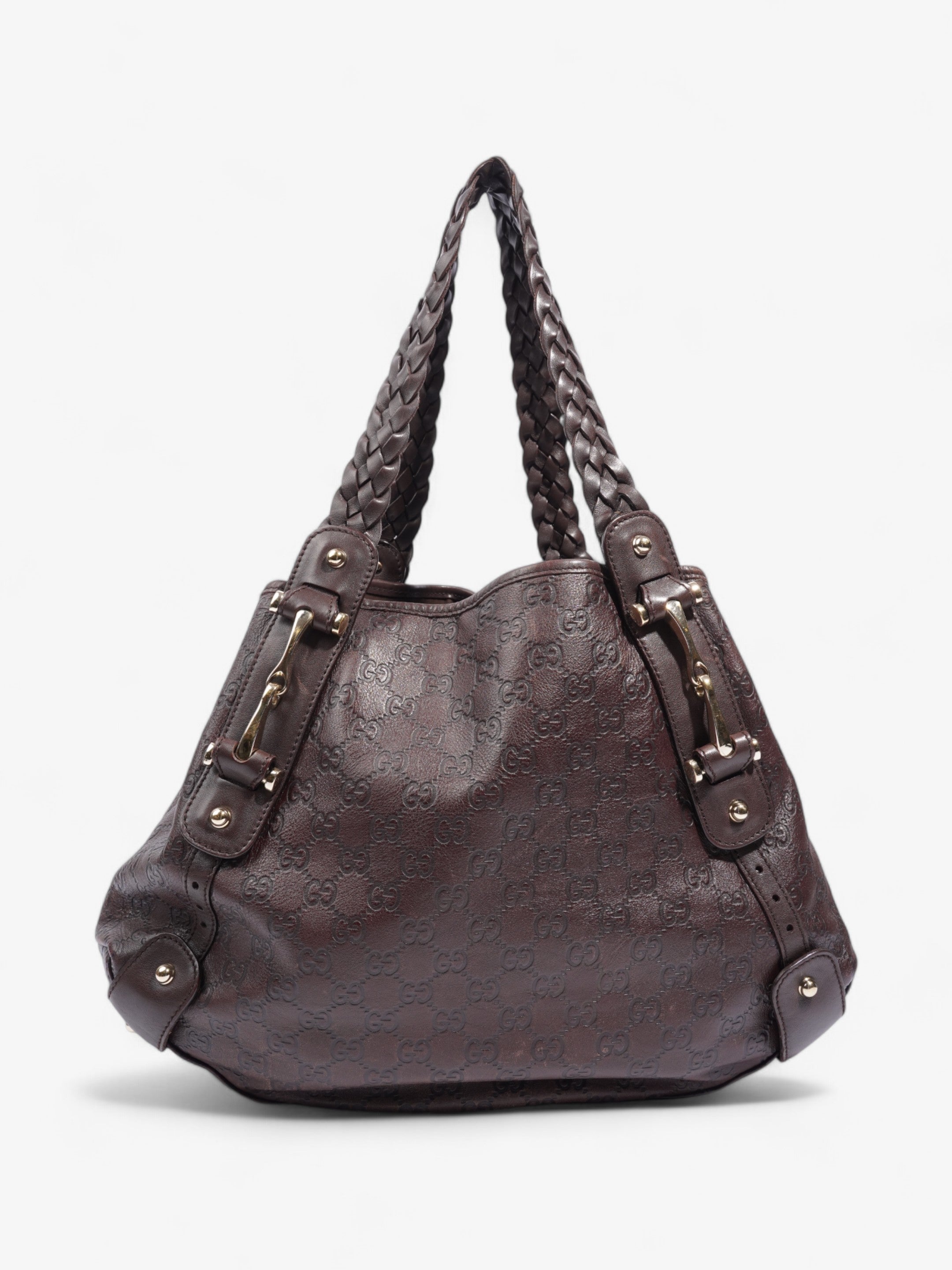Gucci Pelham Dark Brown Guccissima Leather Medium