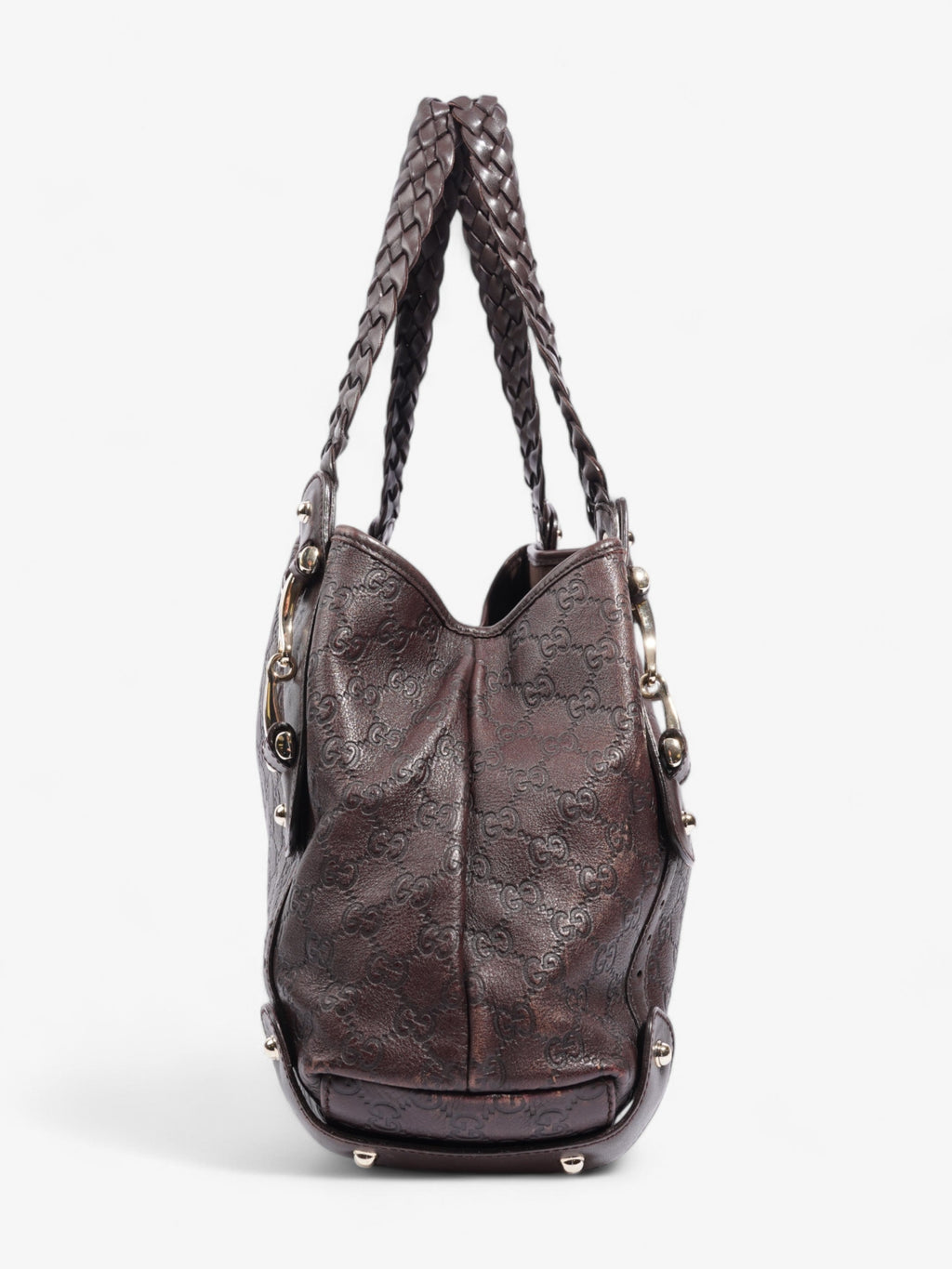 Gucci Pelham Dark Brown Guccissima Leather Medium