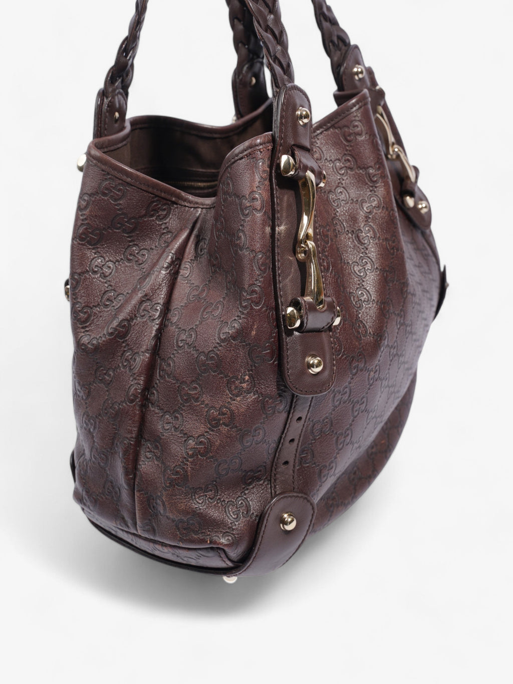 Gucci Pelham Dark Brown Guccissima Leather Medium
