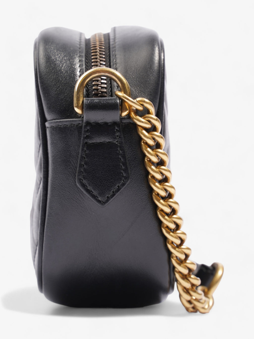 Gucci GG Marmont Black Matelasse Leather Mini