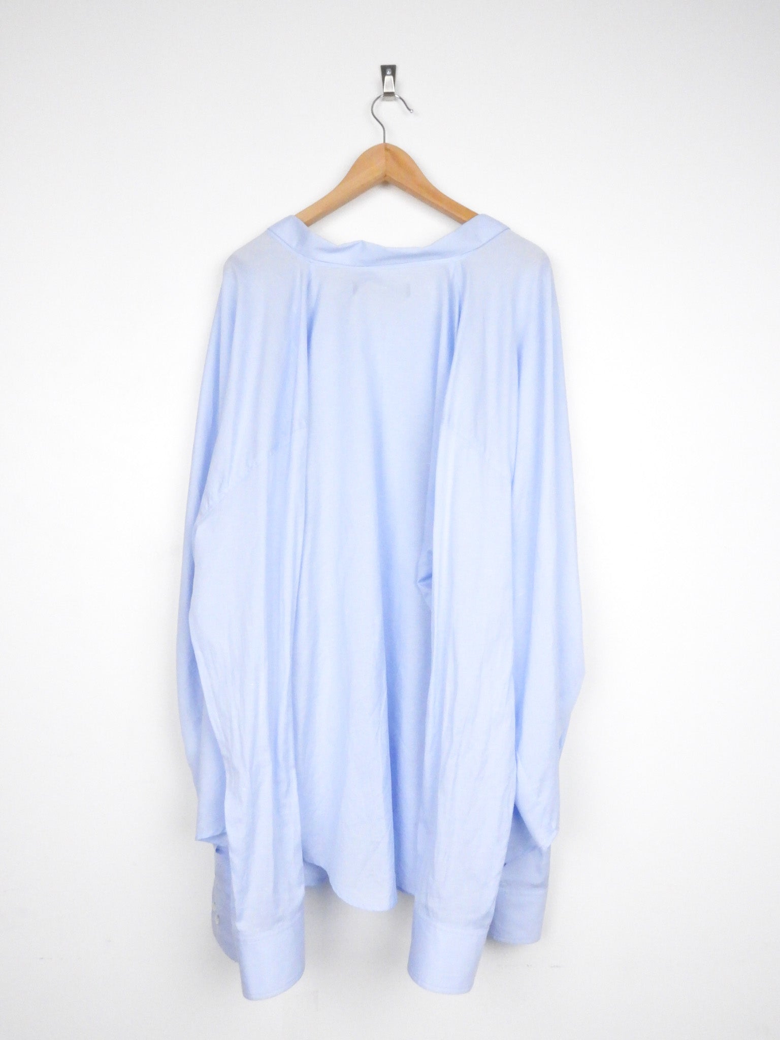 Y/Project Blue Cotton Oversized Shirt Dress - S