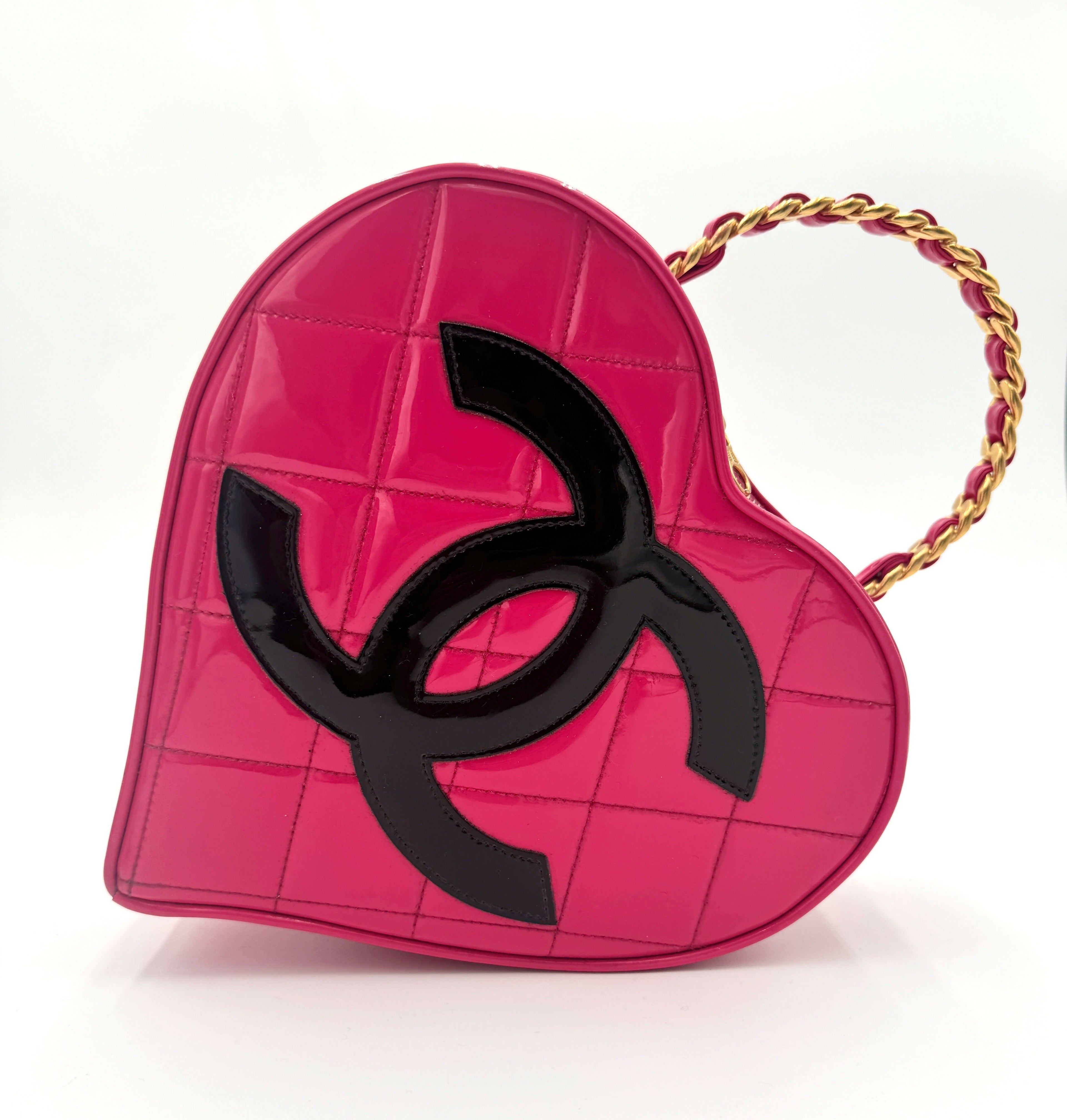 Chanel 1995 Vintage Barbie Barbie/Pink Heart Vanity Bag