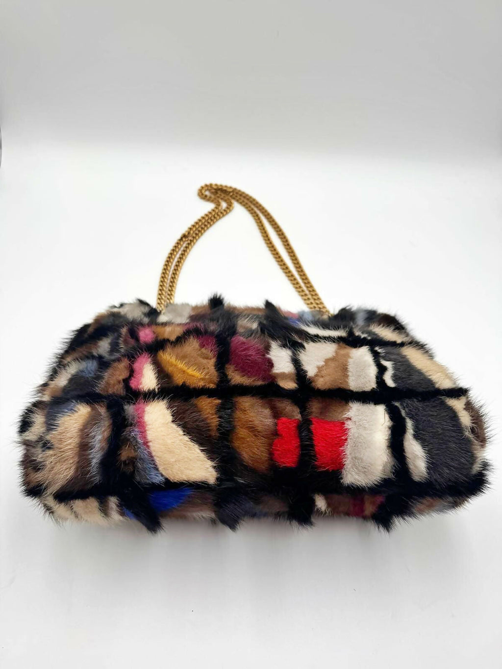 Chanel Vintage 2001 Mink Fur Maxi Flap Bag