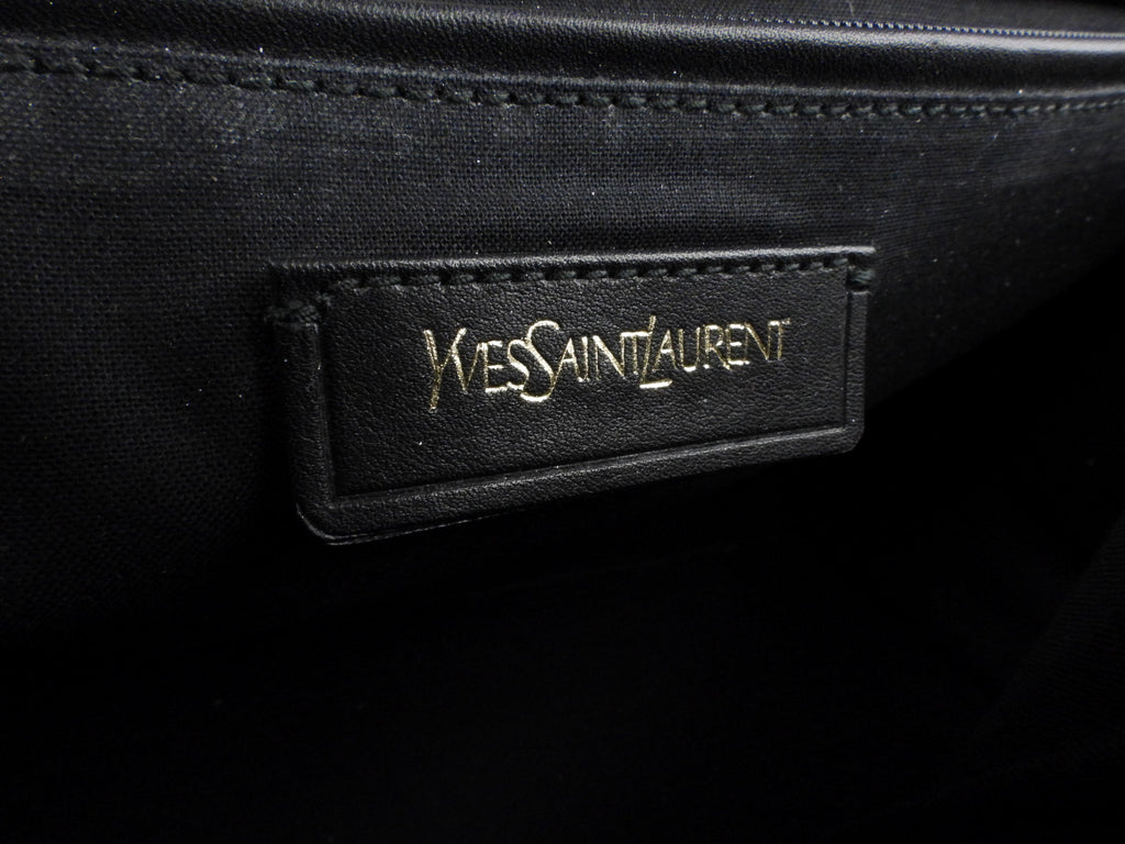 Yves Saint Laurent Brown Python Leather Cabas Tote