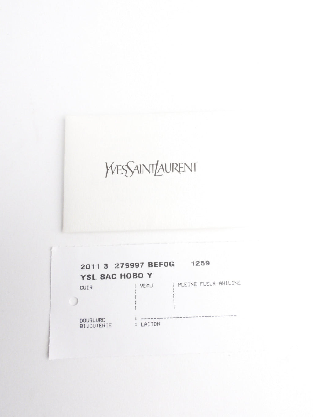 Yves Saint Laurent Khaki Green Leather Hobo Bag
