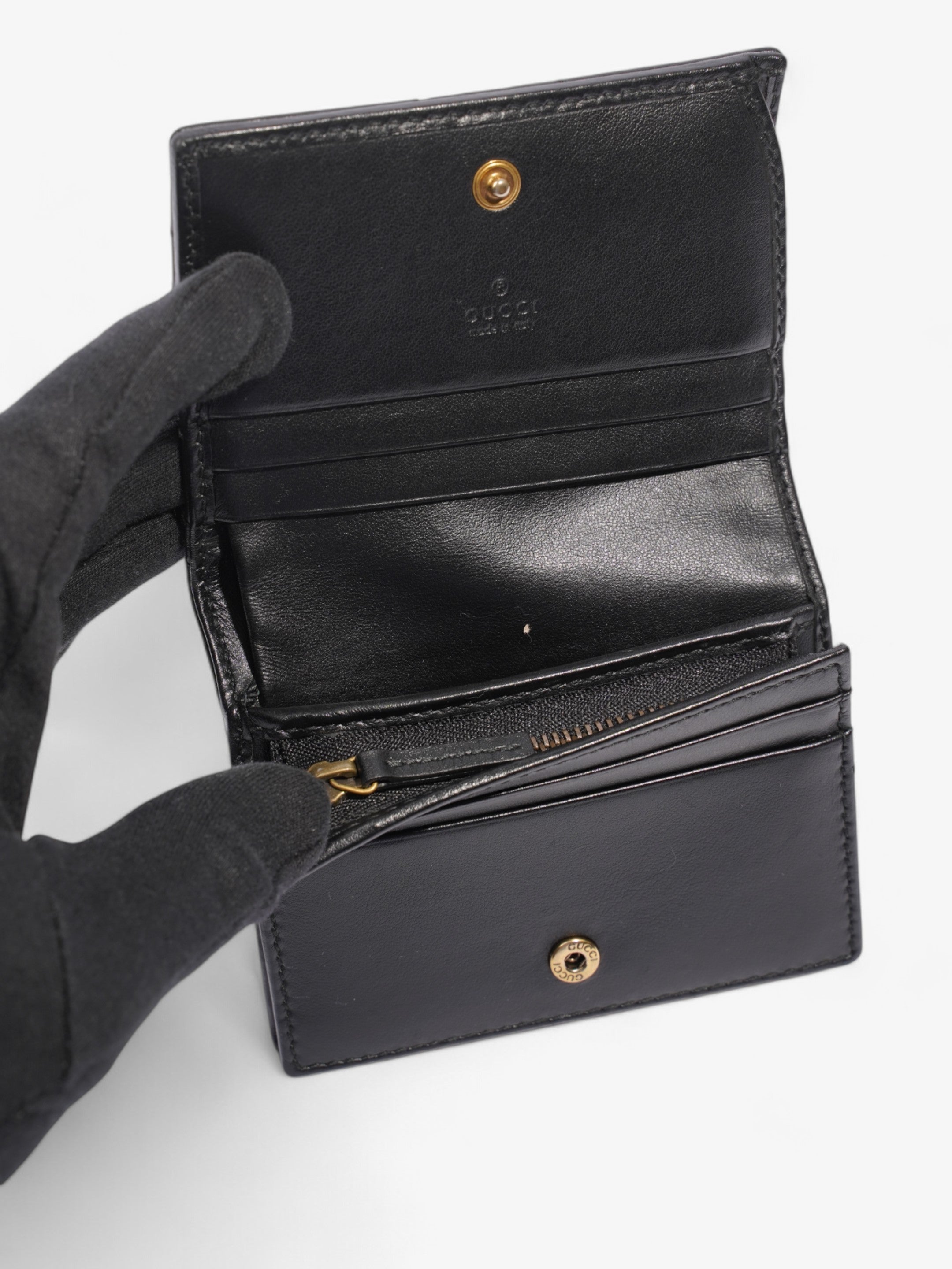 Gucci GG Marmont Wallet Black Leather