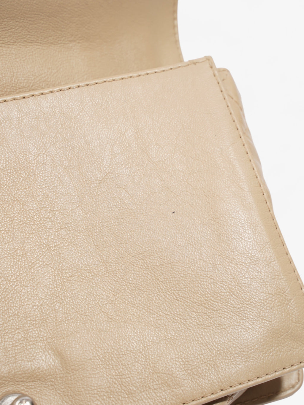 Chanel Boy Reverso Flap Beige Calfskin Leather Large