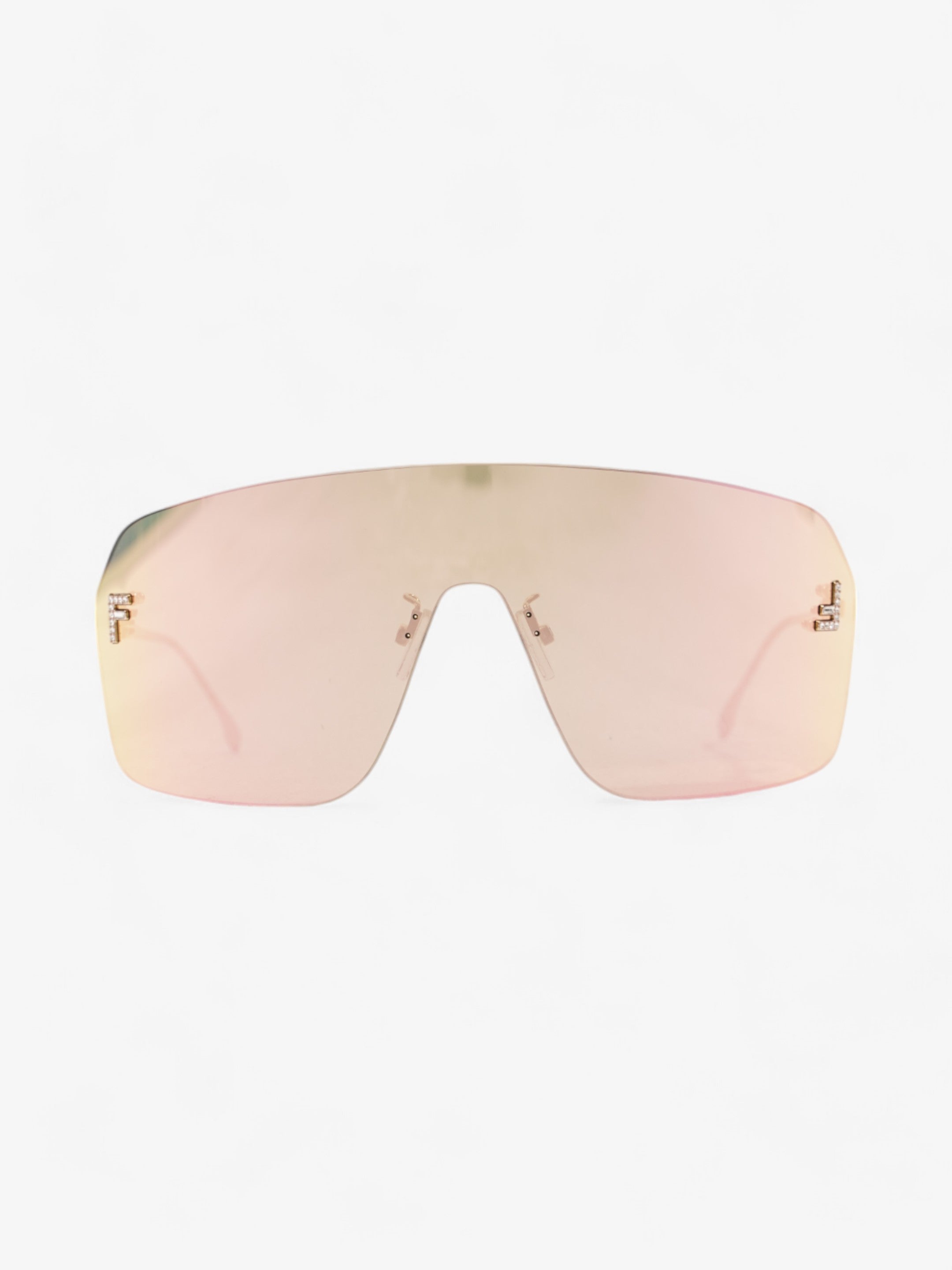 Fendi First ShieldSunglasses Iridescent / Gold Base Metal