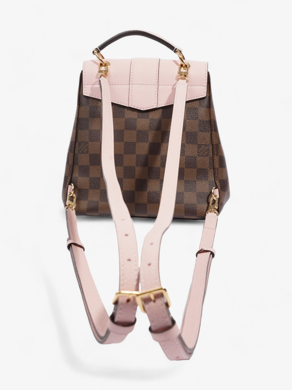 Louis Vuitton Clapton Backpack Damier Ebene / Pink Coated Canvas