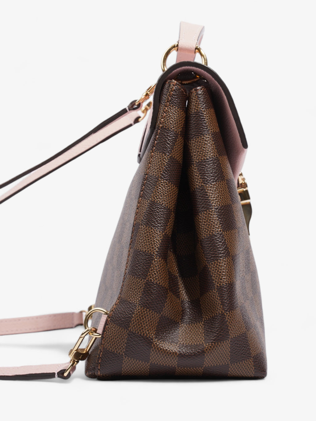 Louis Vuitton Clapton Backpack Damier Ebene / Pink Coated Canvas