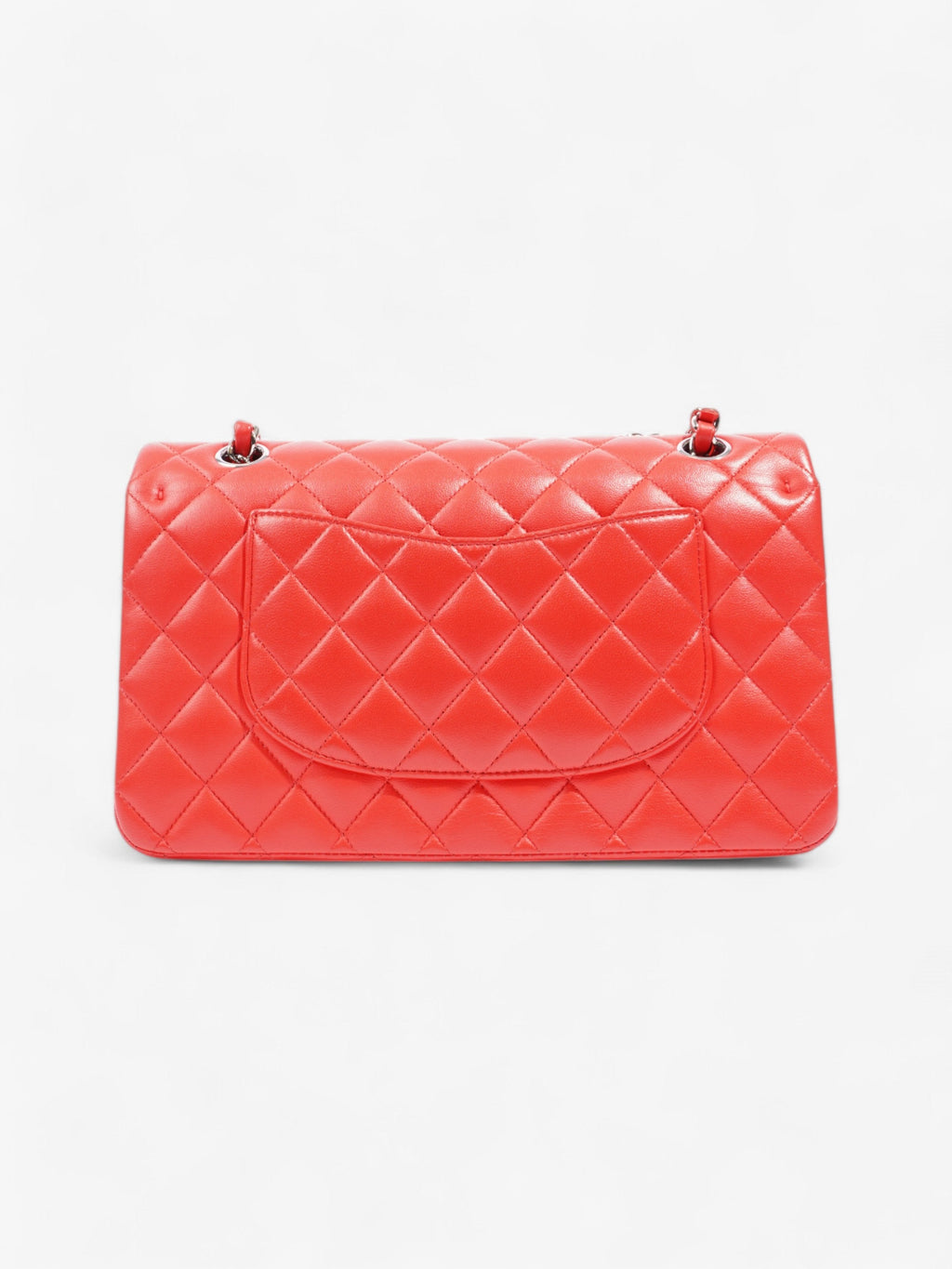 Chanel Classic Double Flap Red Lambskin Leather Medium