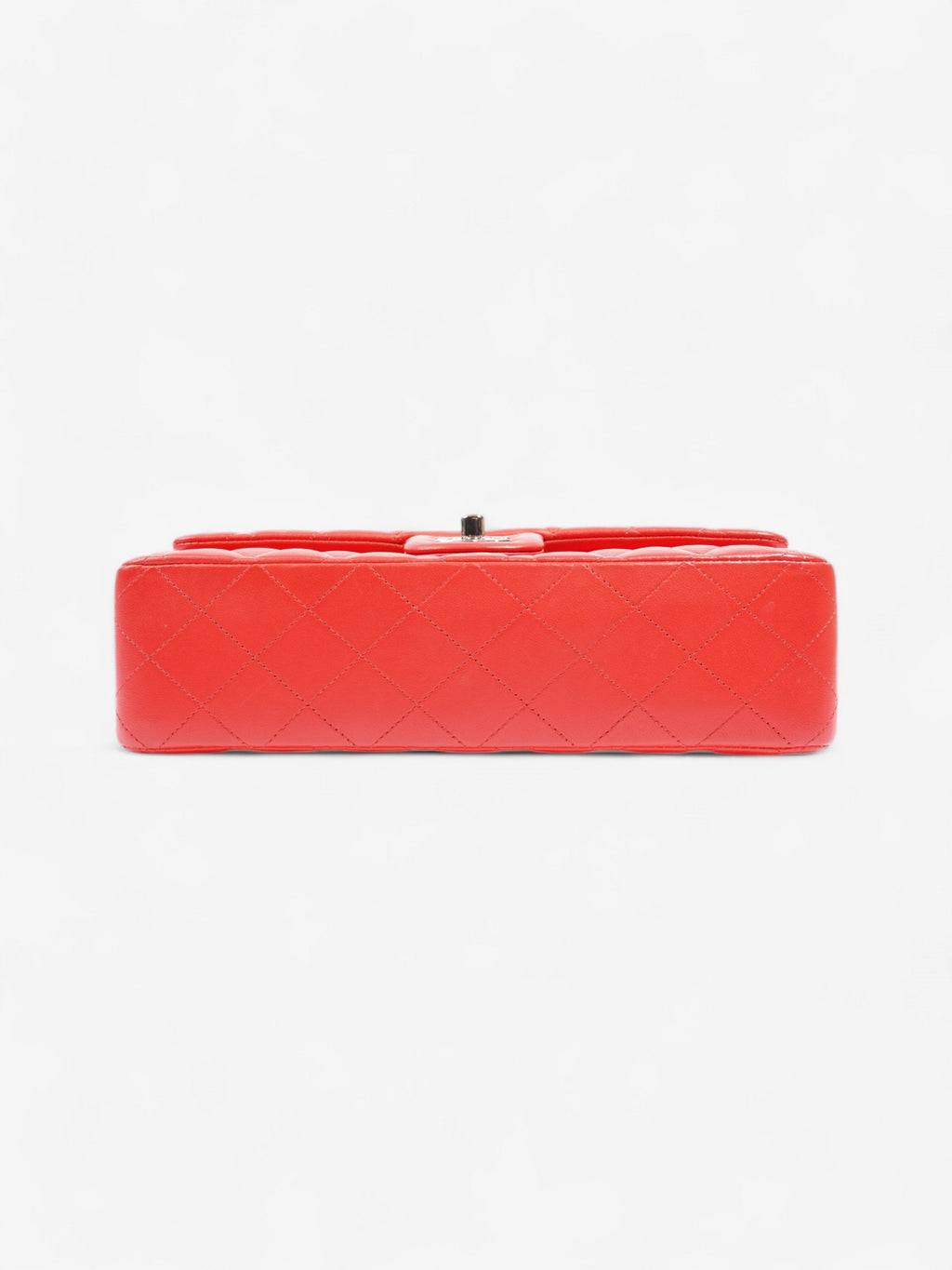Chanel Classic Double Flap Red Lambskin Leather Medium