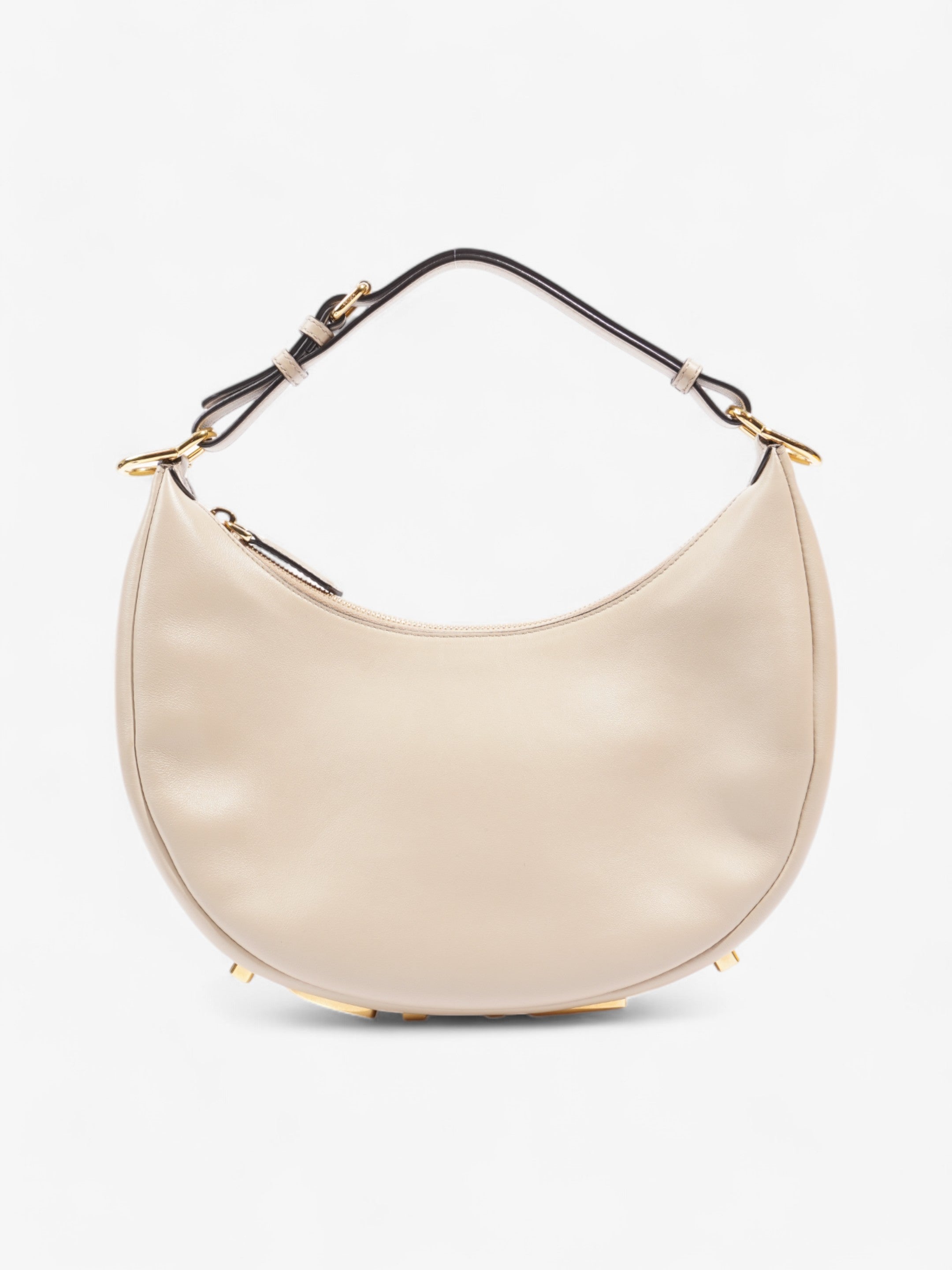 Fendi Fendigraphy Dove Grey Calfskin Leather Small