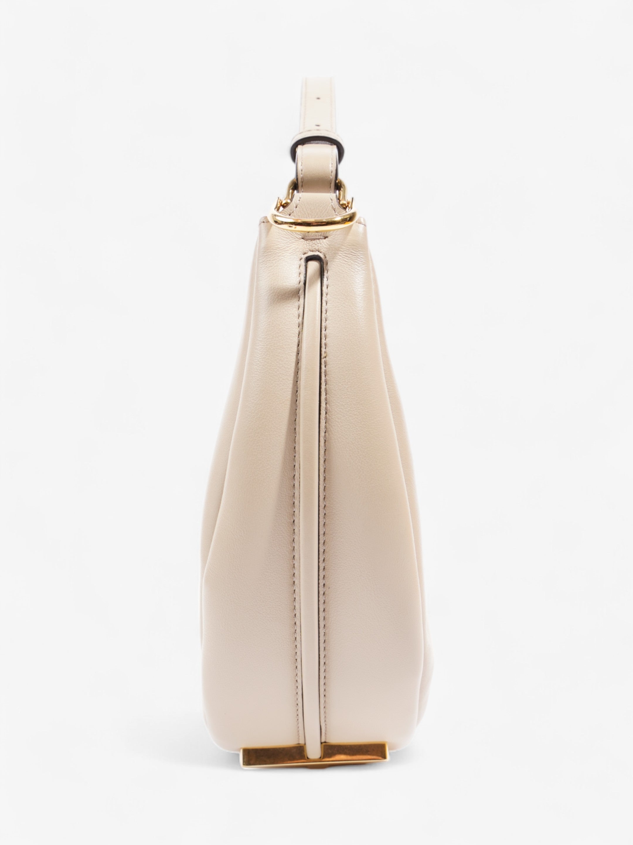 Fendi Fendigraphy Dove Grey Calfskin Leather Small