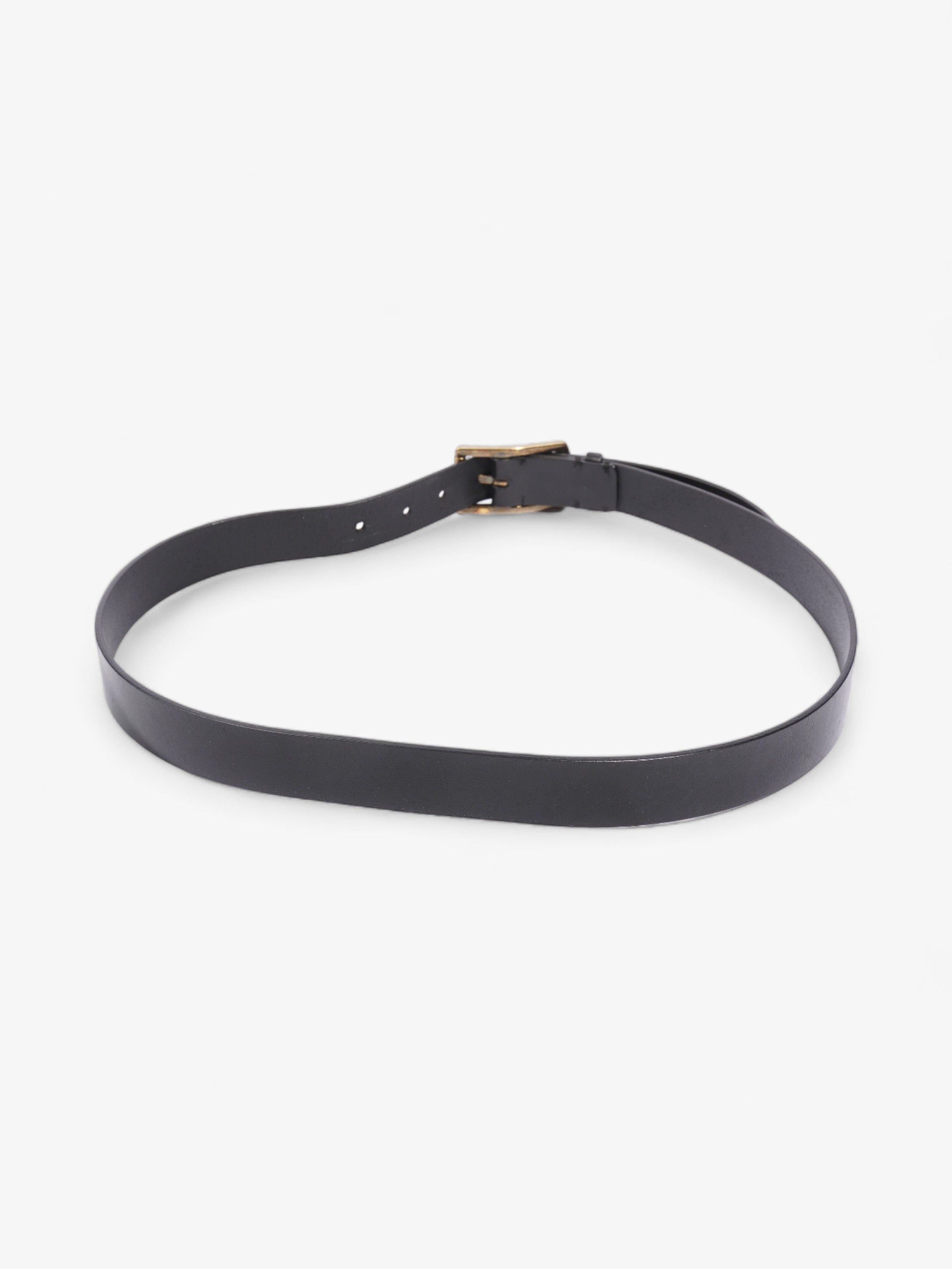 Burberry Buckle Belt Black Leather 100cm 40"