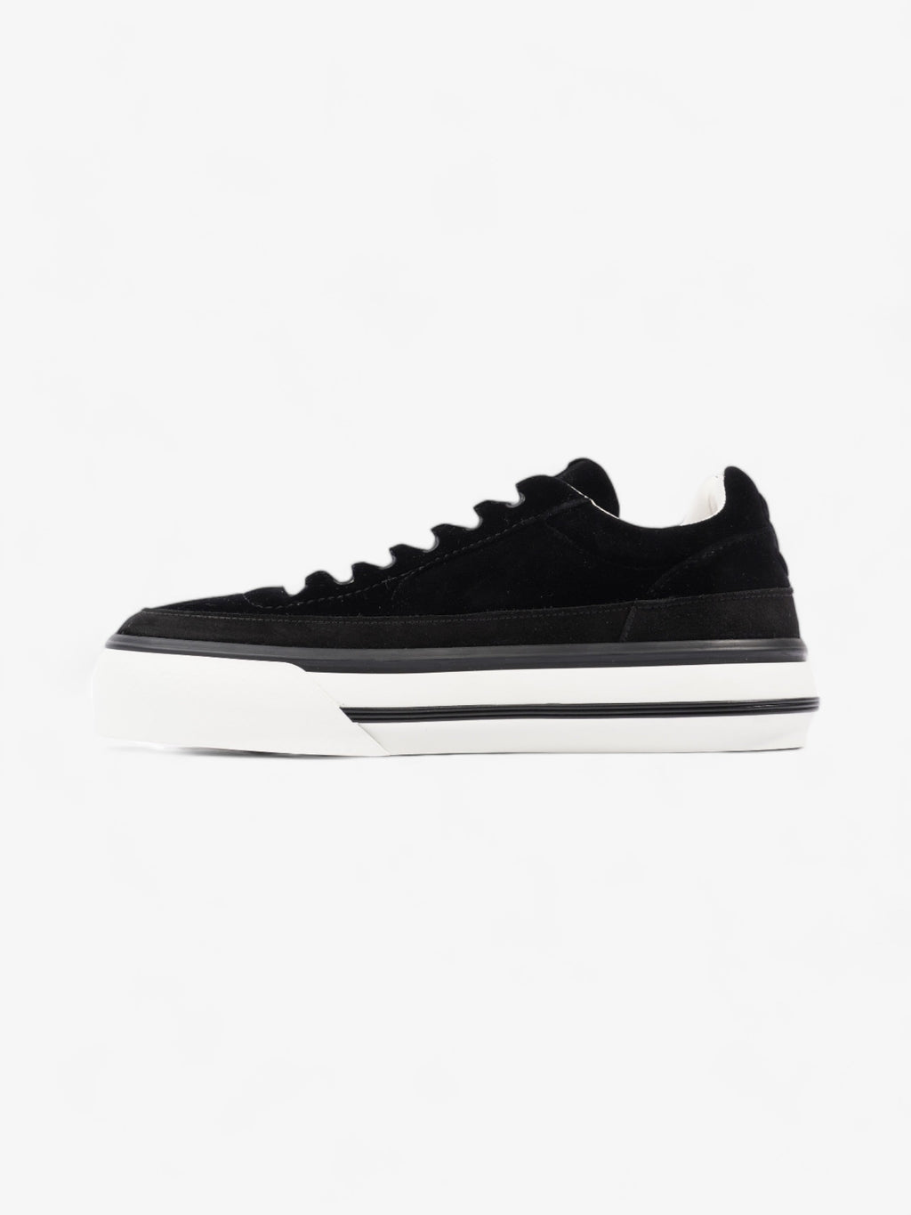 Chanel CC Suede Sneaker Black / White Suede EU 42 UK 8