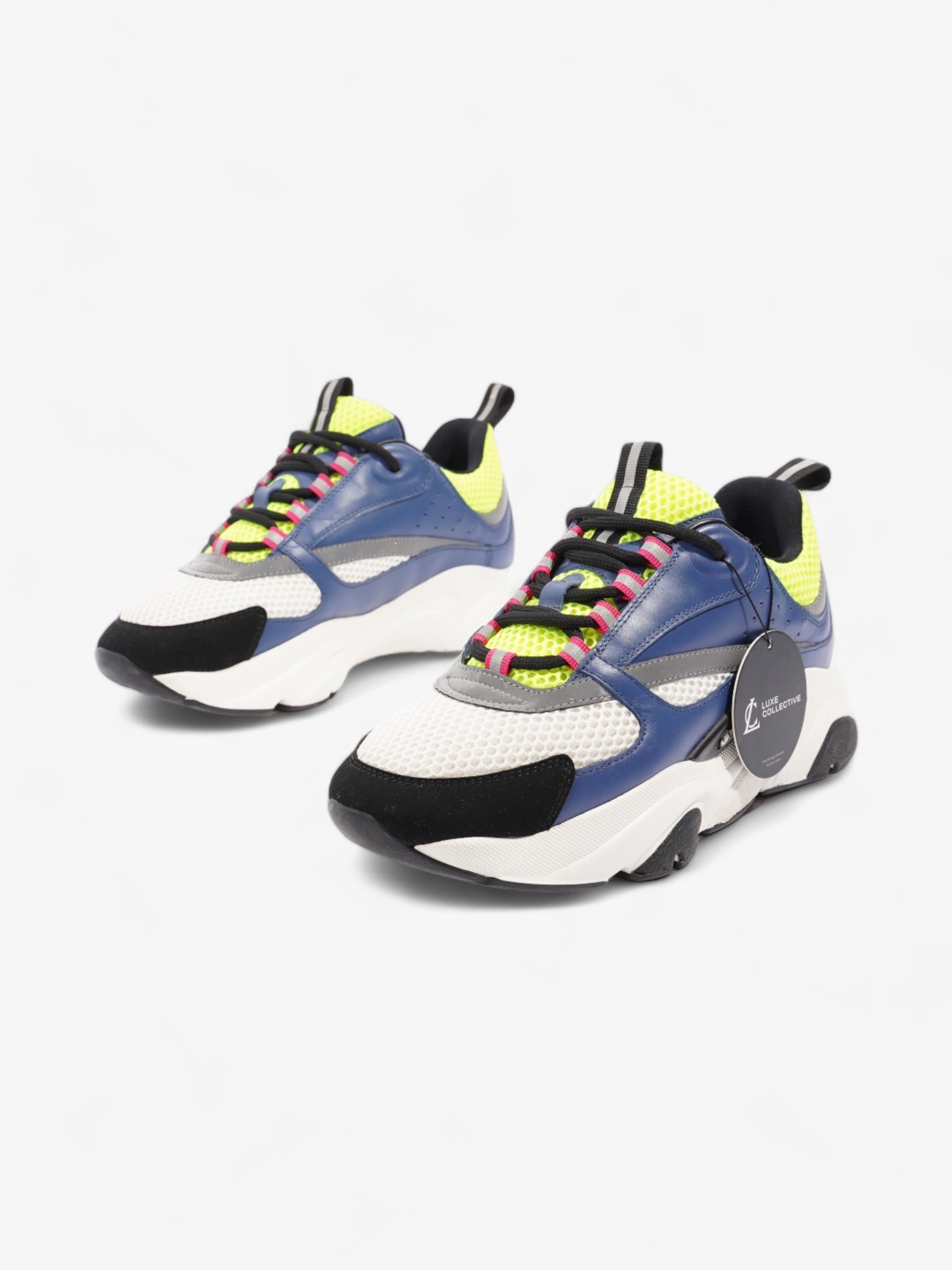 Christian Dior B22 Blue / White / Neon Green Mesh EU 40 UK 7
