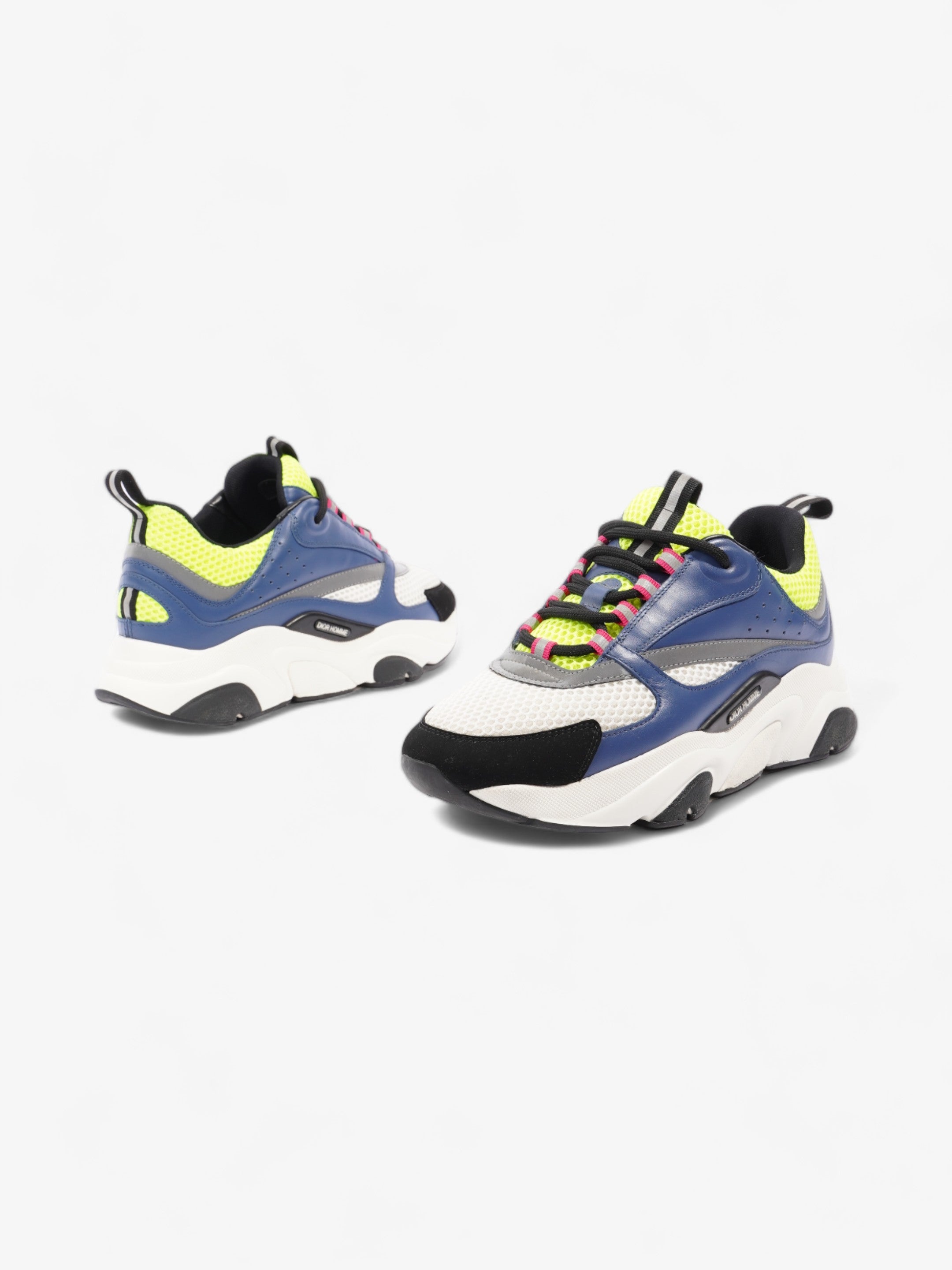 Christian Dior B22 Blue / White / Neon Green Mesh EU 40 UK 7