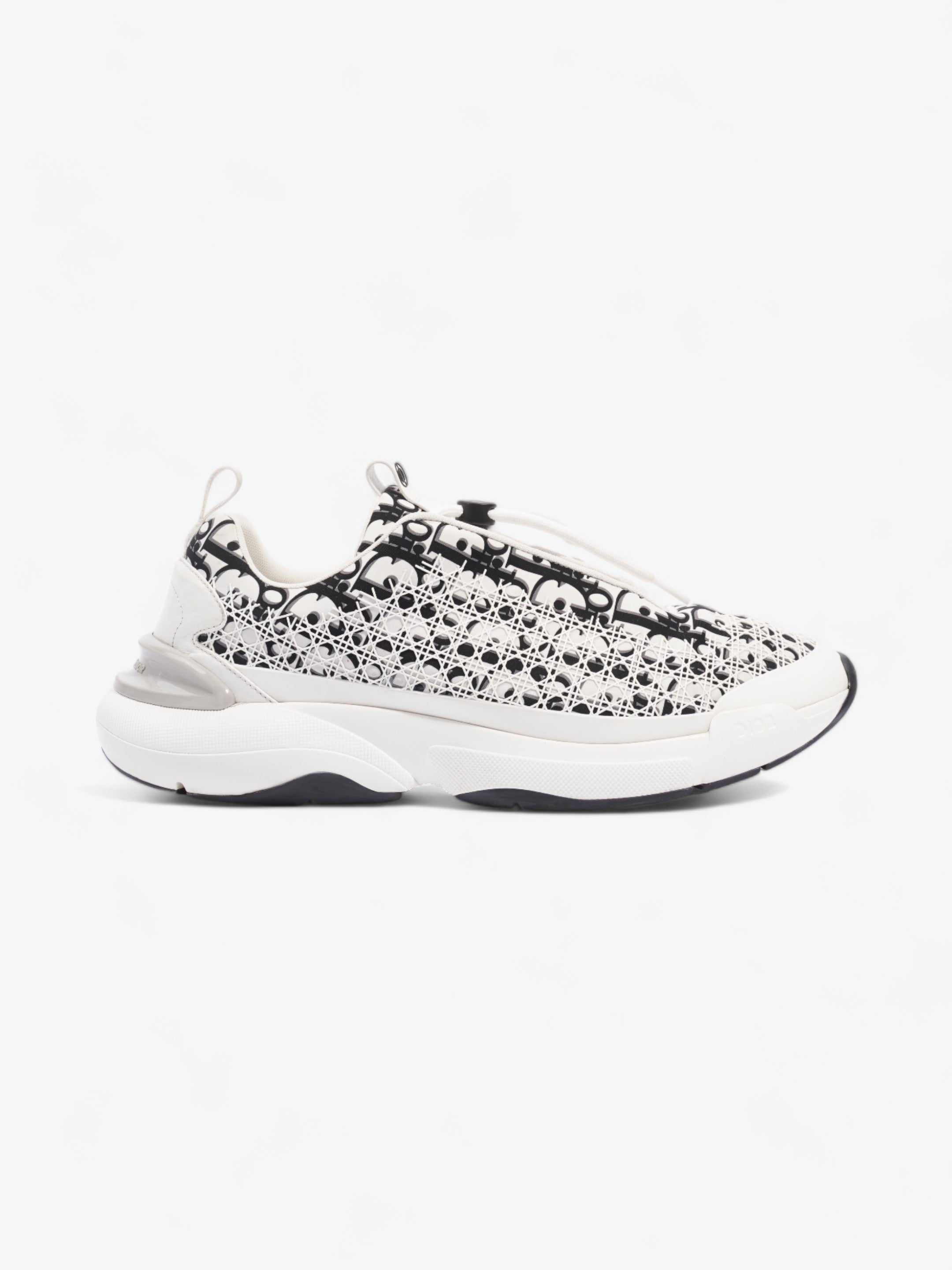 Christian Dior B24 White / Black Oblique Technical Fabric EU 45.5 UK 11