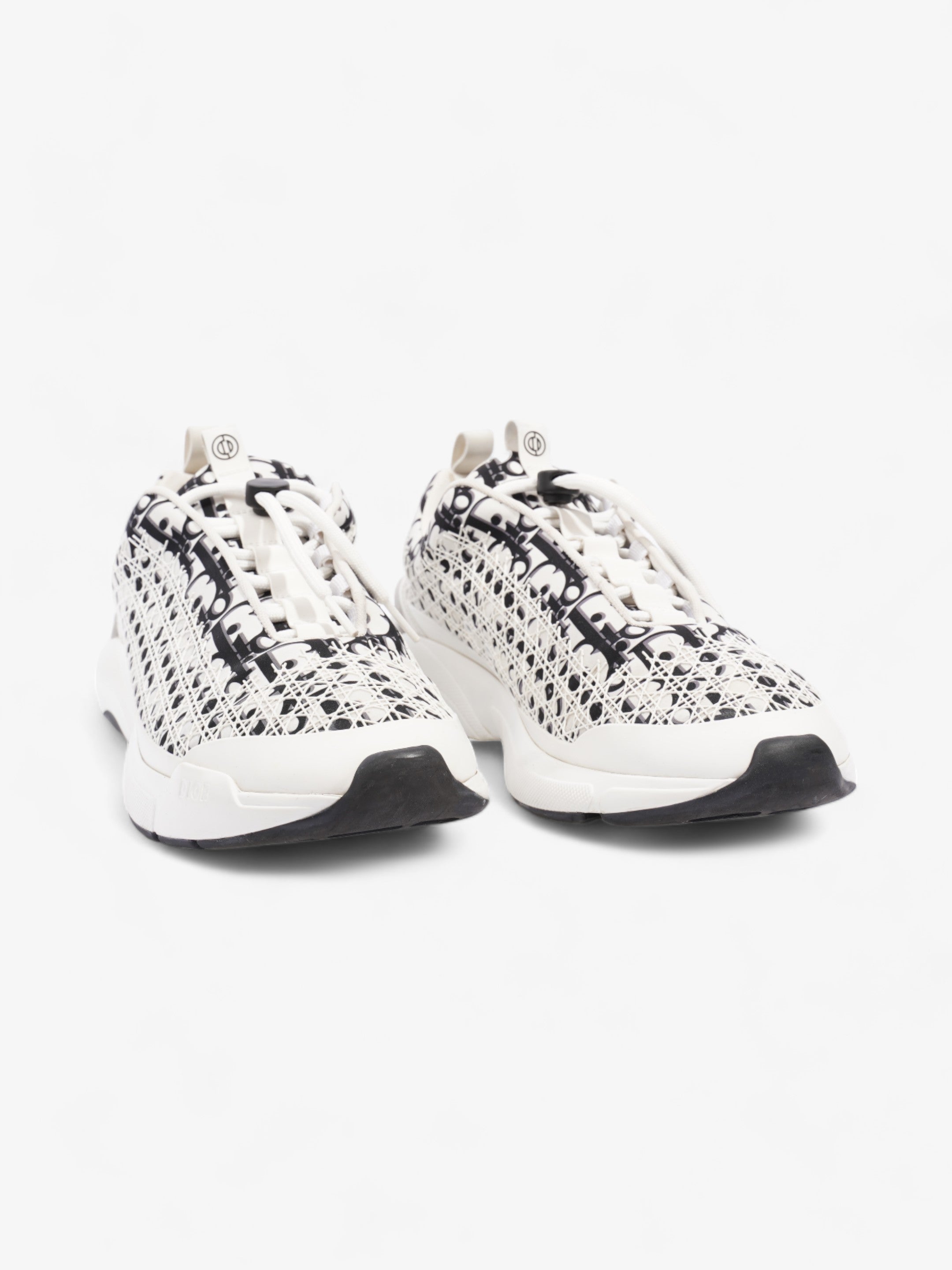 Christian Dior B24 White / Black Oblique Technical Fabric EU 45.5 UK 11