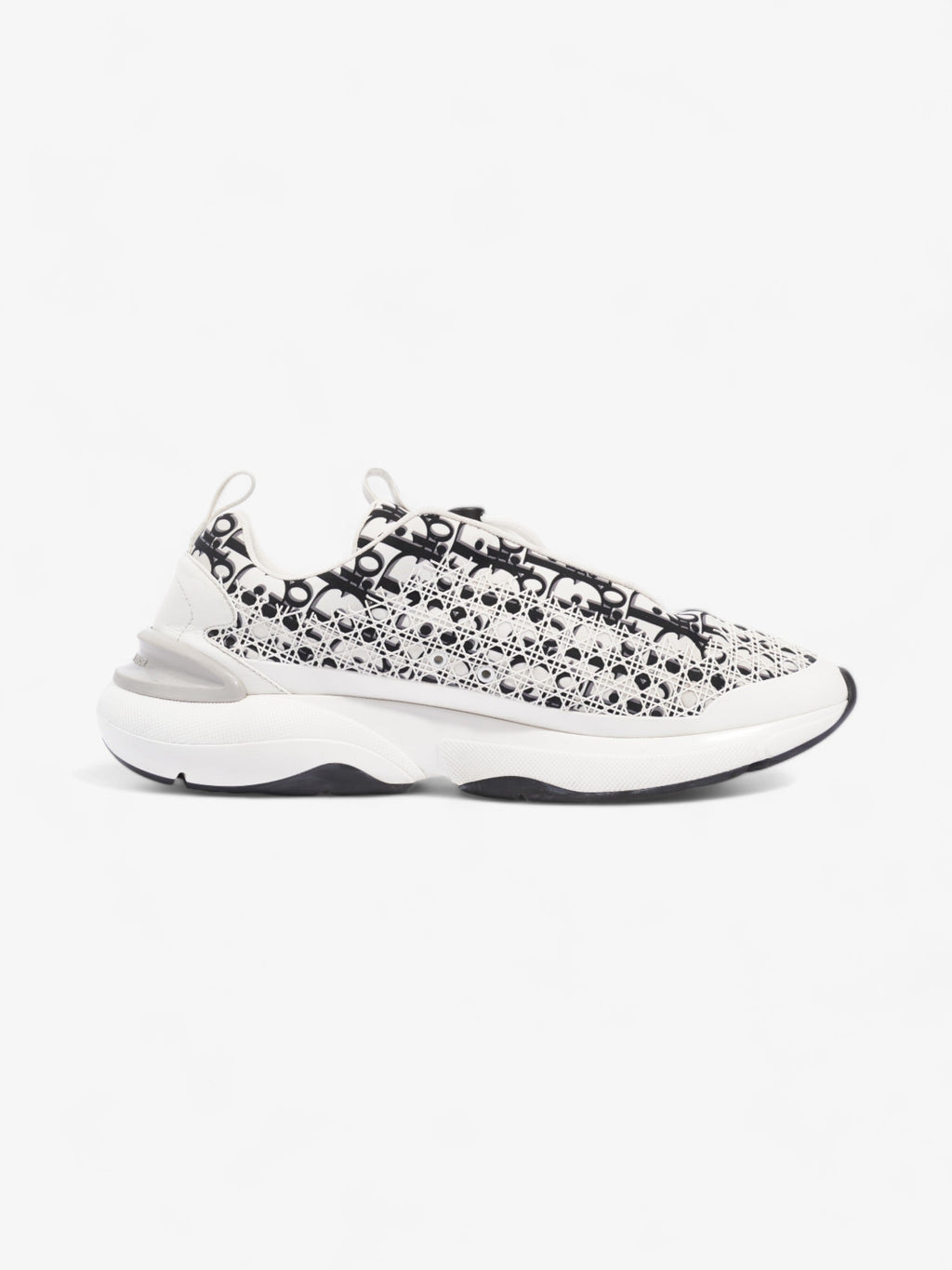 Christian Dior B24 White / Black Oblique Technical Fabric EU 45.5 UK 11