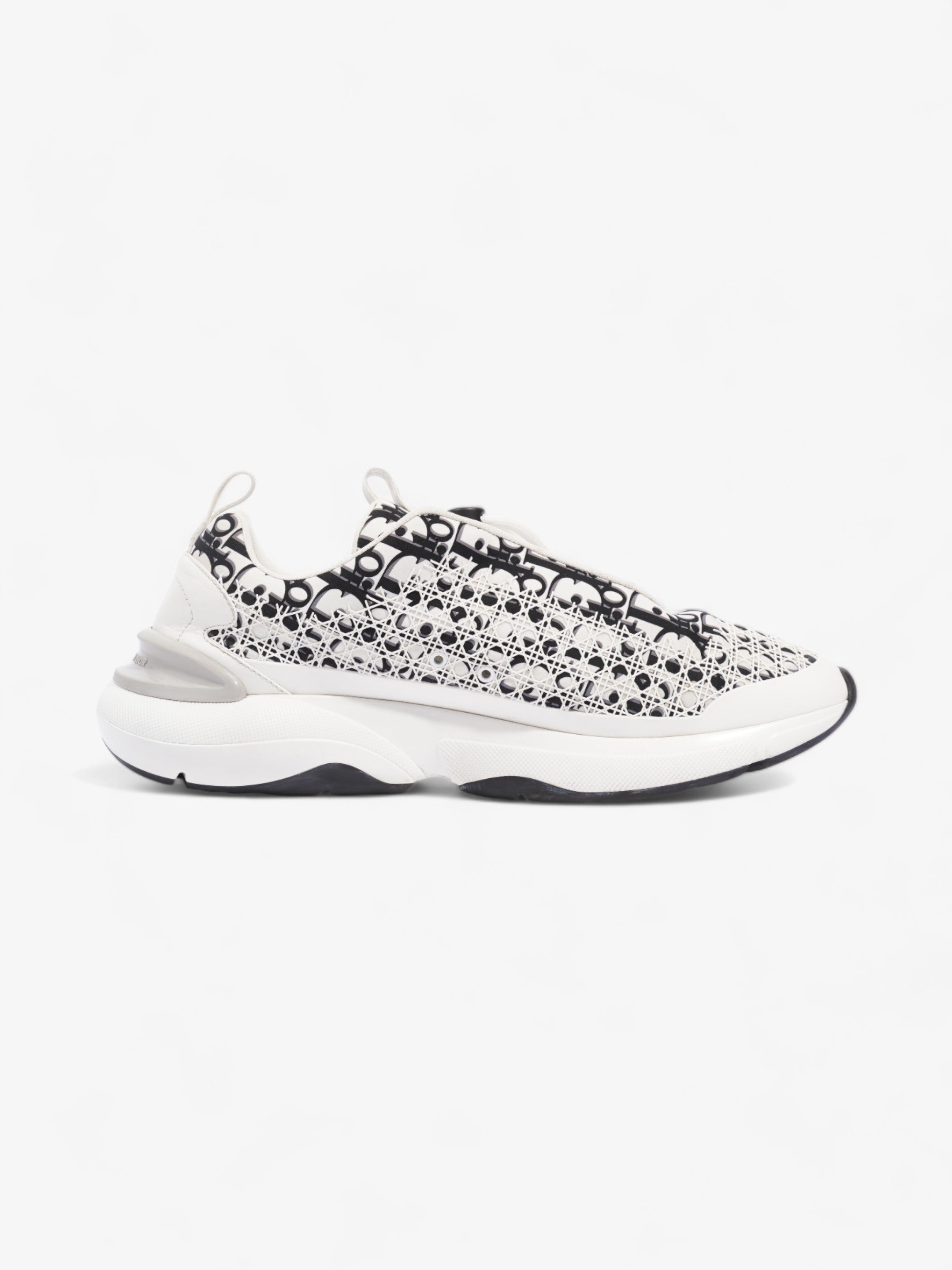 Christian Dior B24 White / Black Oblique Technical Fabric EU 45.5 UK 11