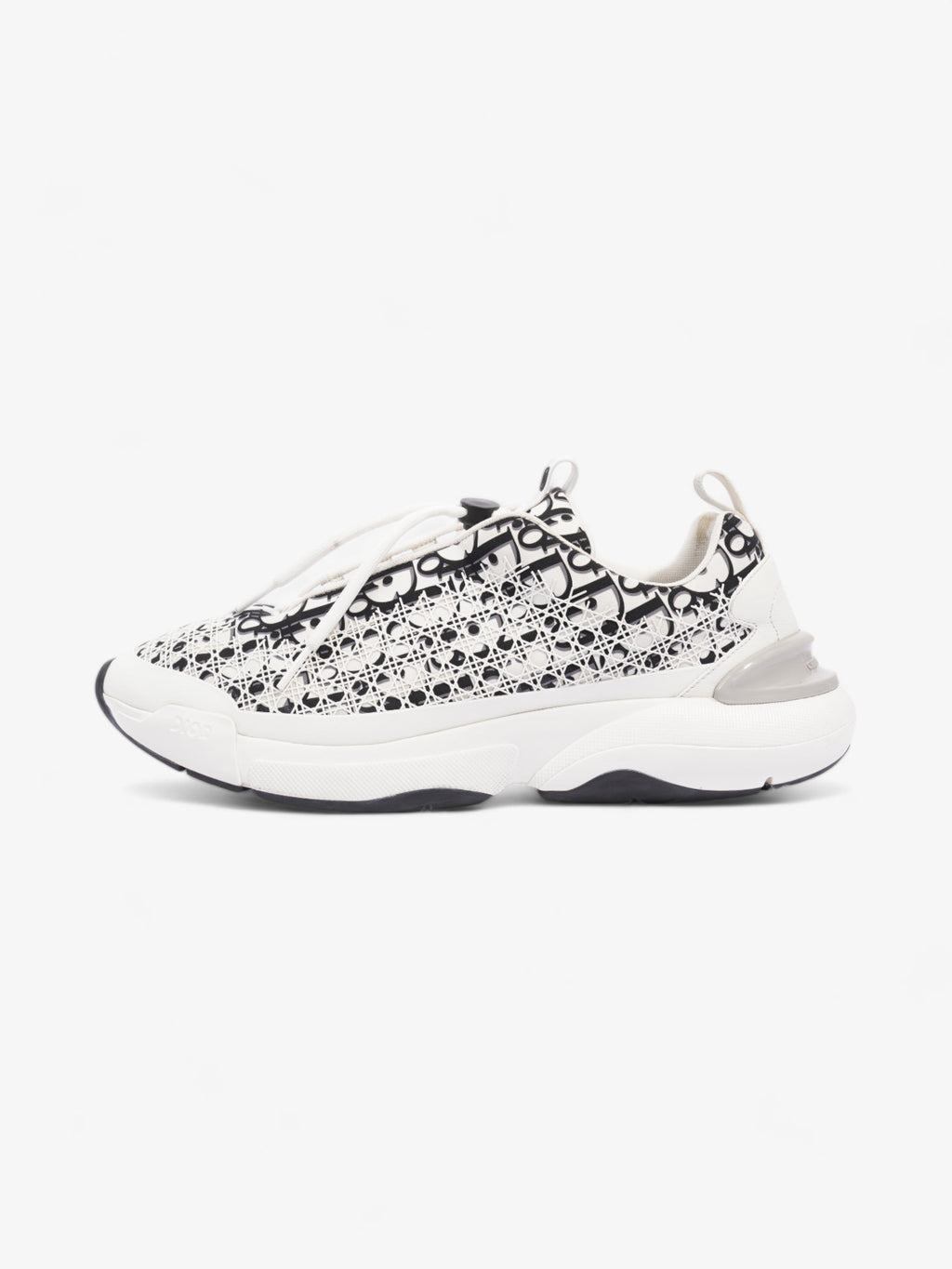 Christian Dior B24 White / Black Oblique Technical Fabric EU 45.5 UK 11