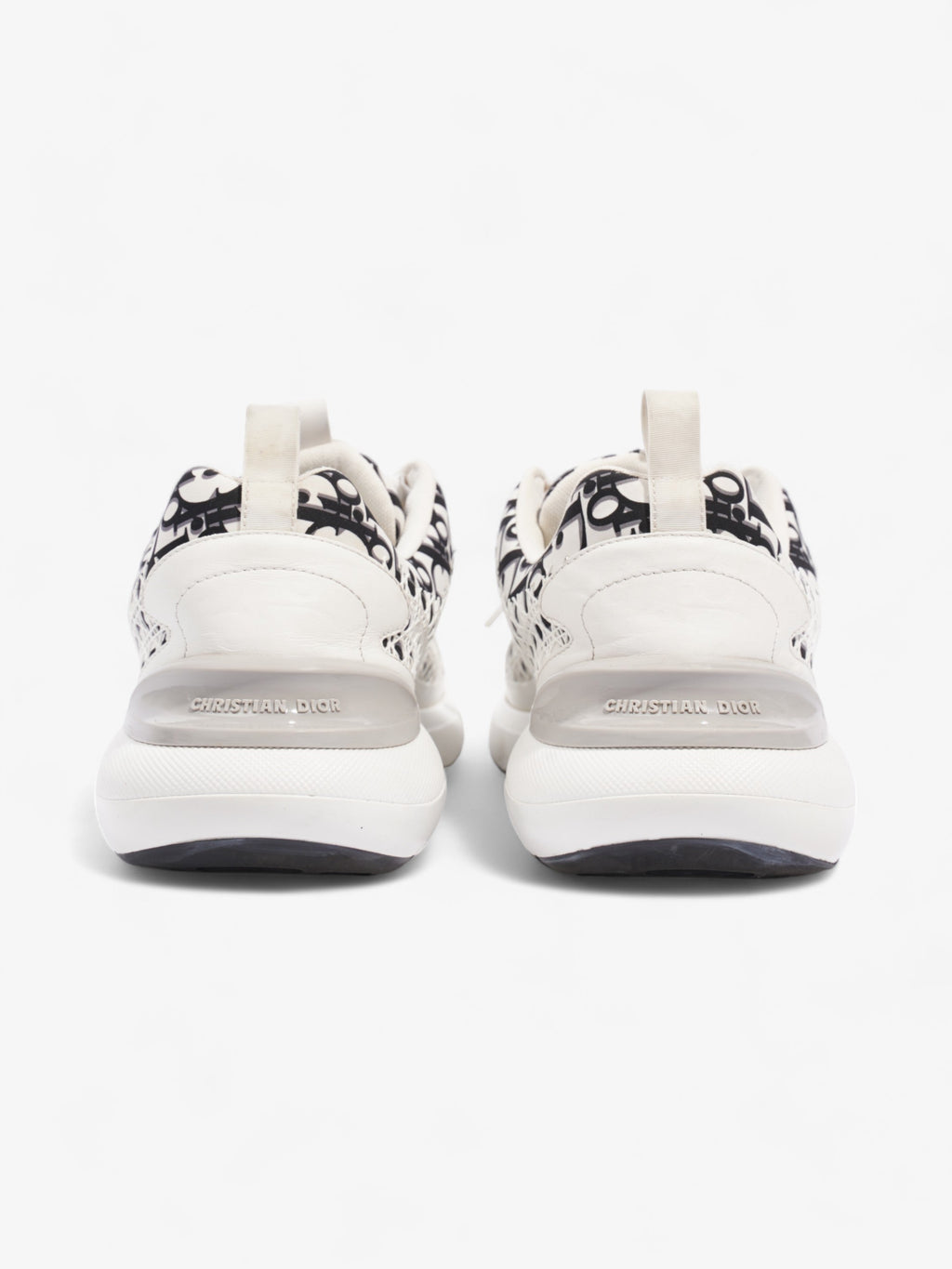 Christian Dior B24 White / Black Oblique Technical Fabric EU 45.5 UK 11