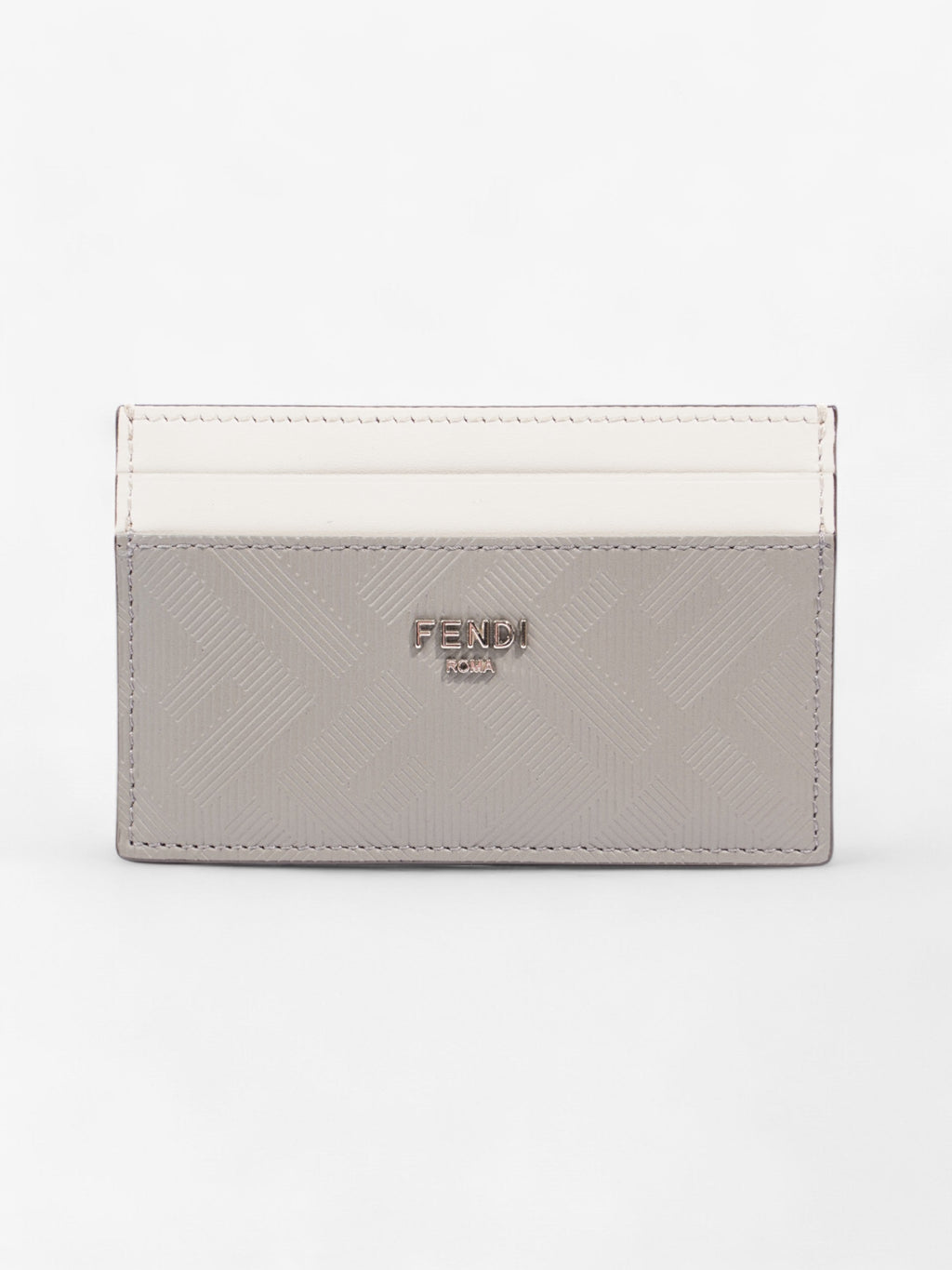 Fendi Shadow  Holder Grey / Off White Leather