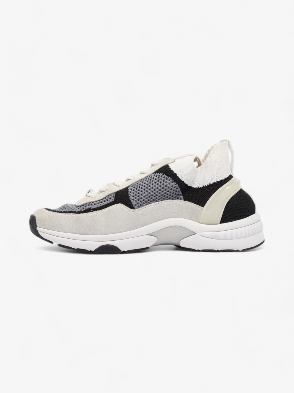 Chanel CC Logo Runners White  / Grey / Black Mesh EU 38 UK 5