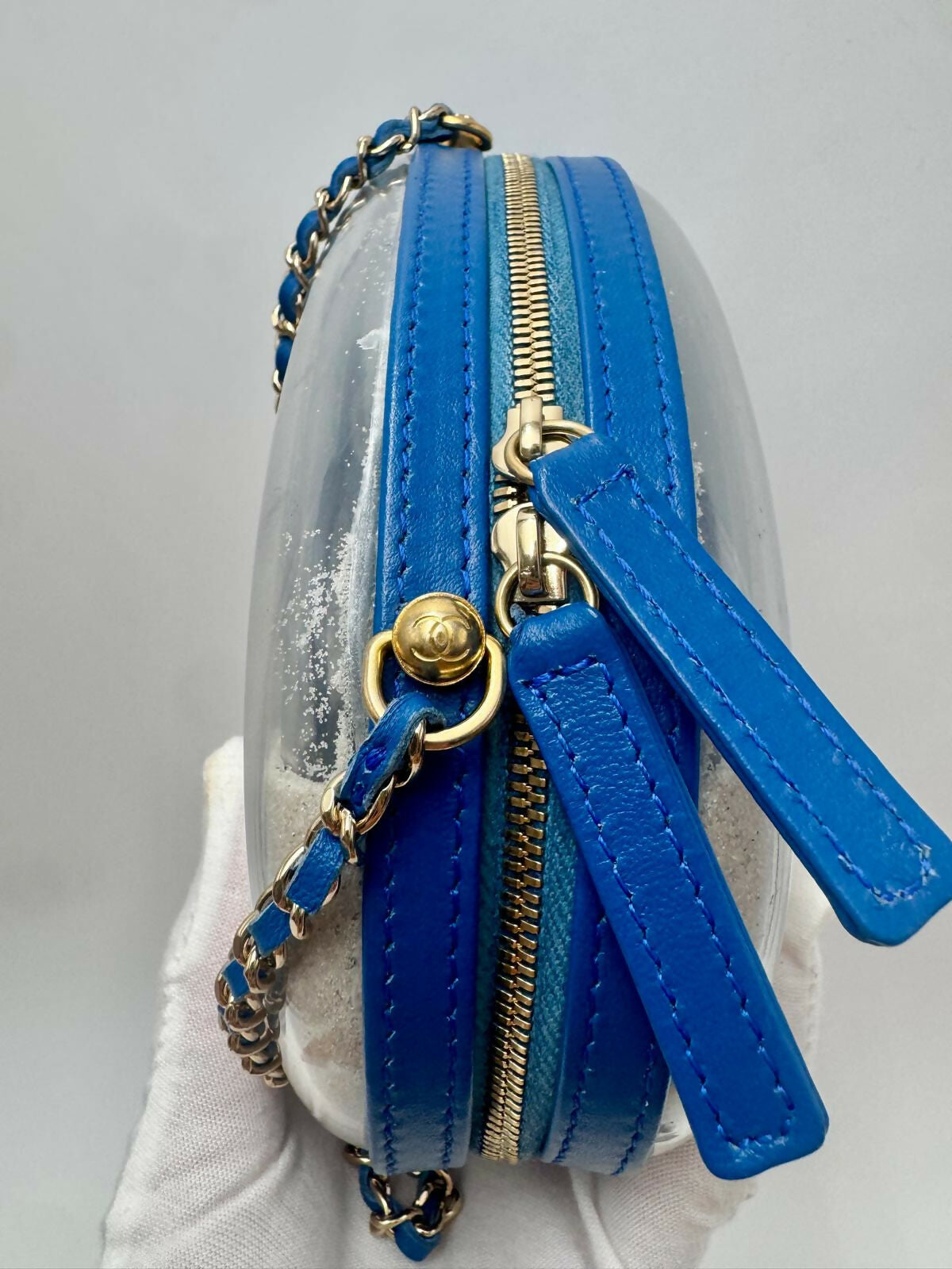 Chanel limited Edition PVC Sand Sphere Clutch Bag