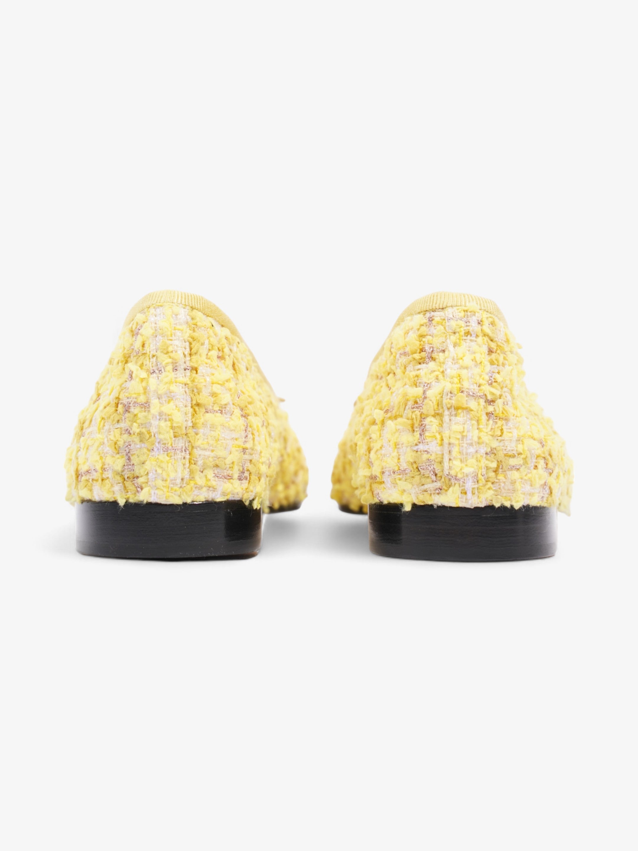 Chanel CC Ballerina Pumps Yellow / Black Mesh EU 36 UK 3