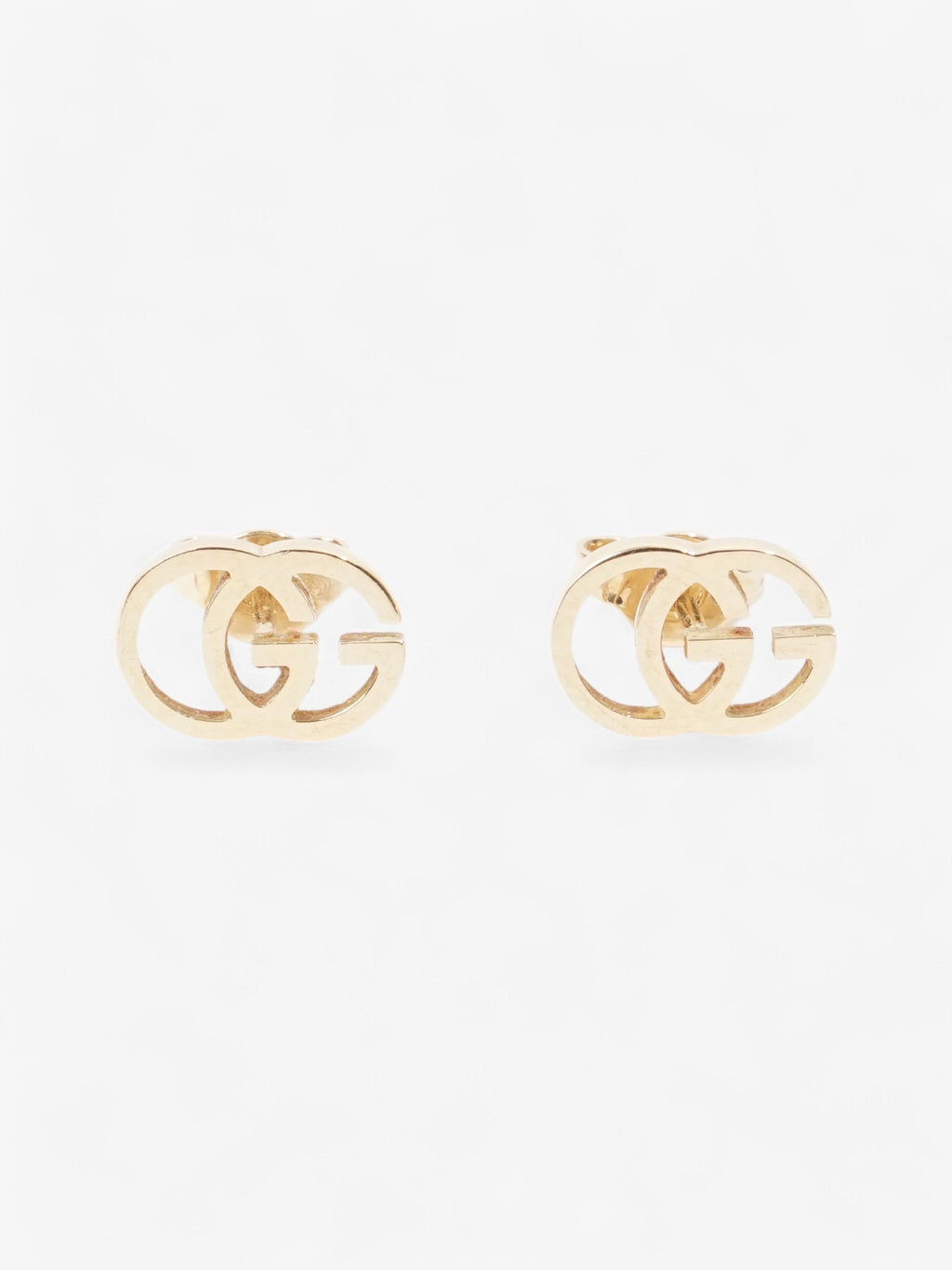 Gucci GG Marmont Stud Earrings Gold Yellow Gold