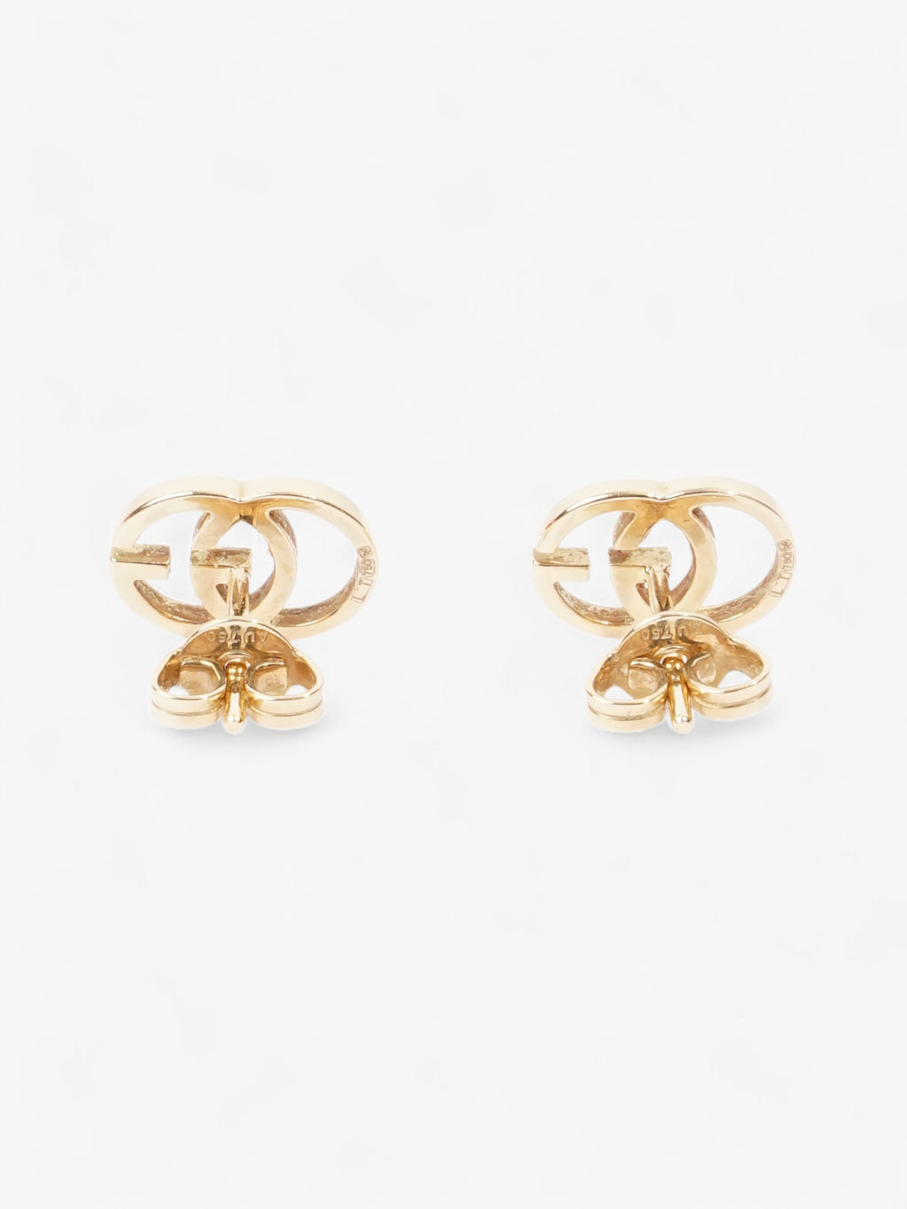 Gucci GG Marmont Stud Earrings Gold Yellow Gold