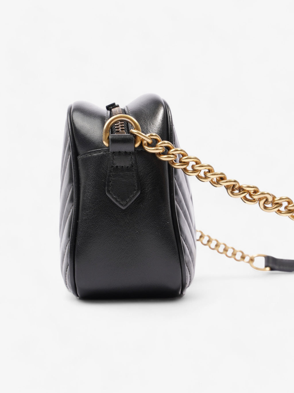 Gucci GG Marmont Black Matelasse Leather Small