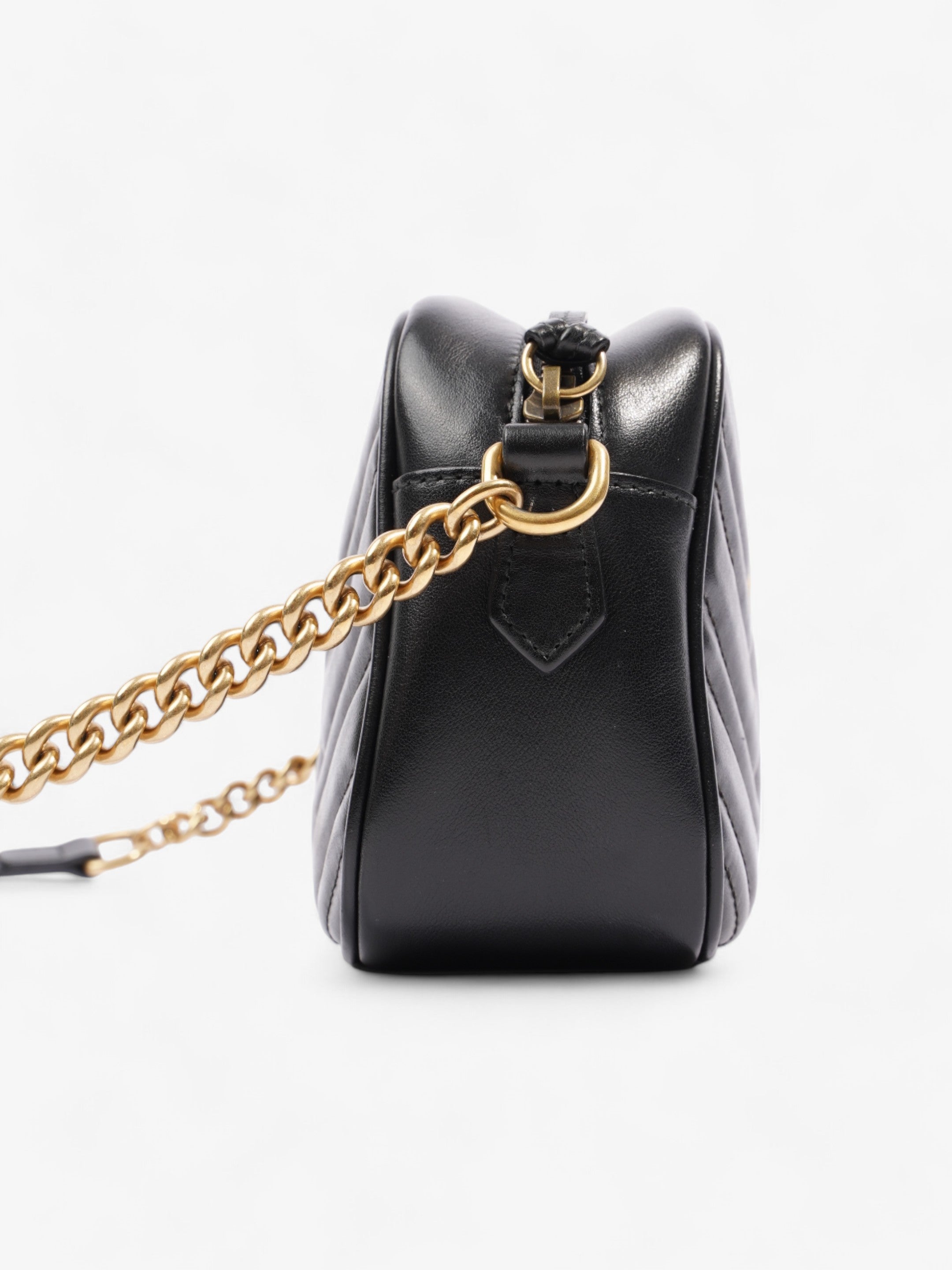 Gucci GG Marmont Black Matelasse Leather Small