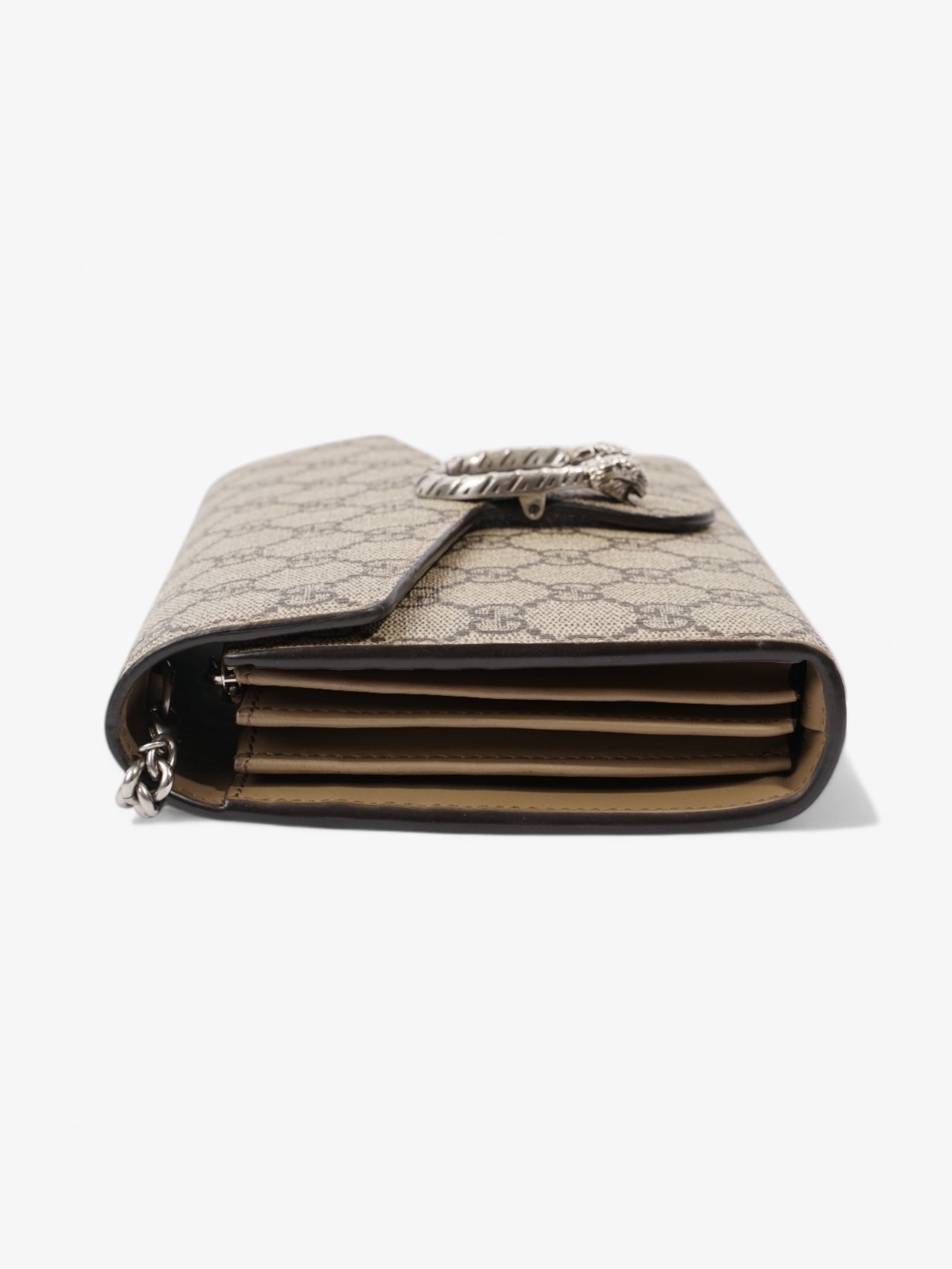 Gucci Dionysus Chain Wallet GG Supreme Coated Canvas
