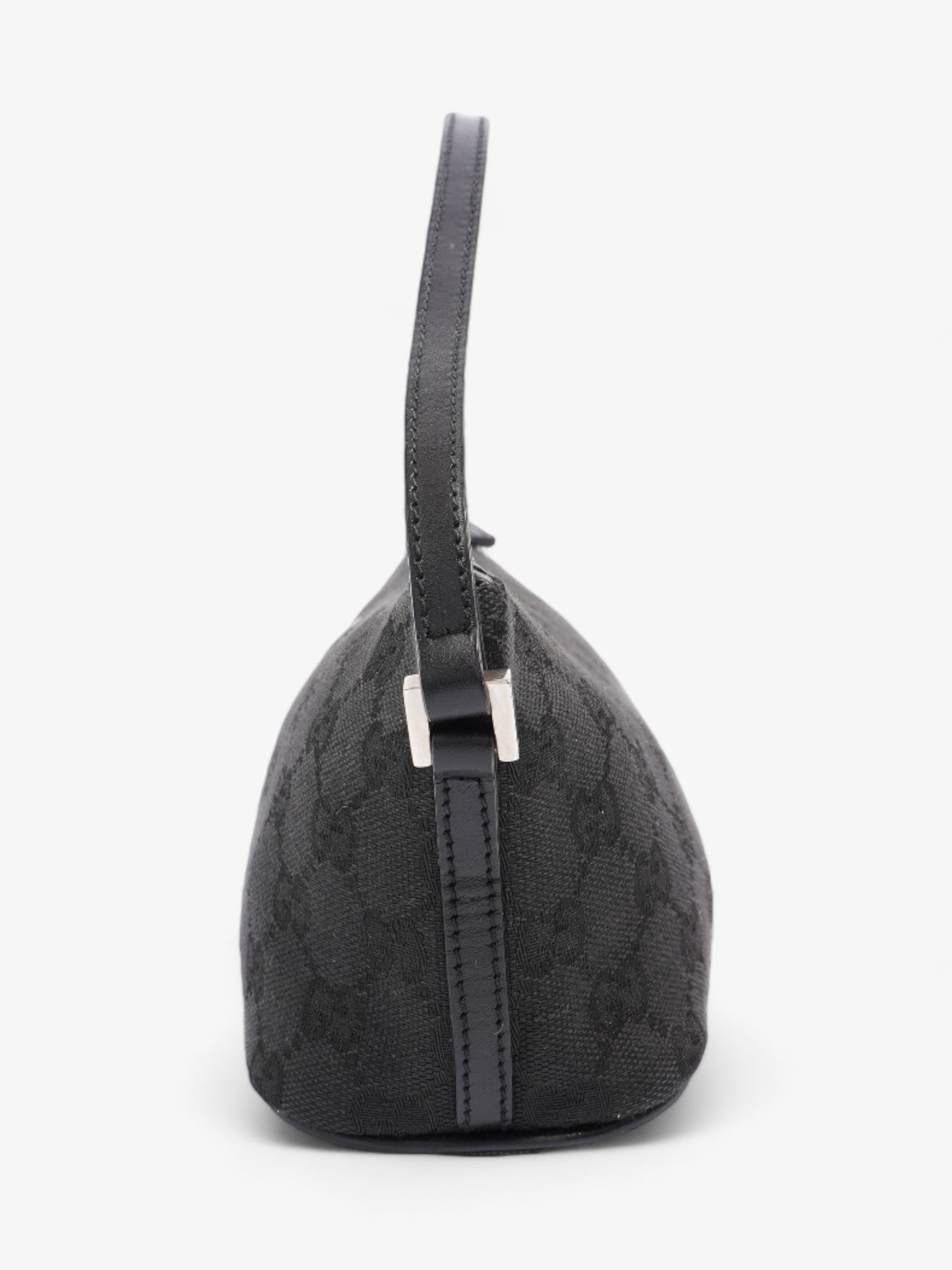 Gucci Boat Baguette Black Canvas