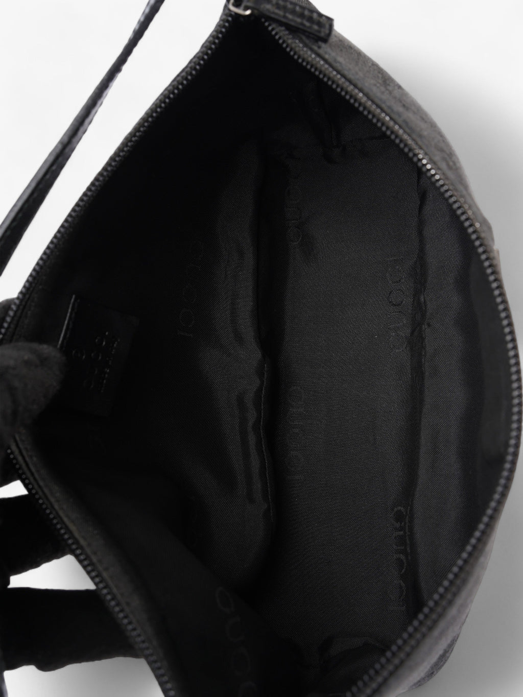 Gucci Boat Baguette Black Canvas