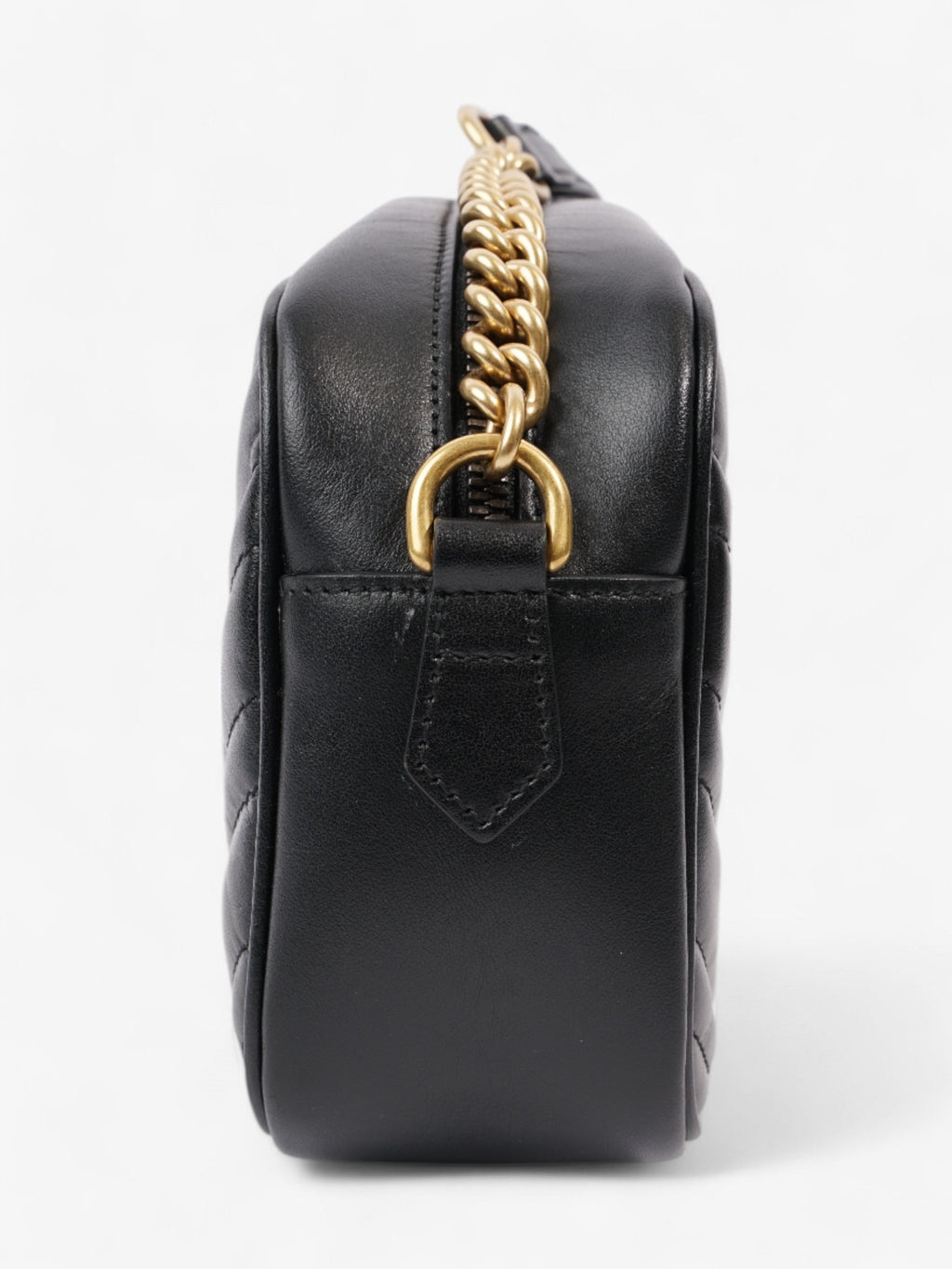 Gucci GG Marmont Black Matelasse Leather Small
