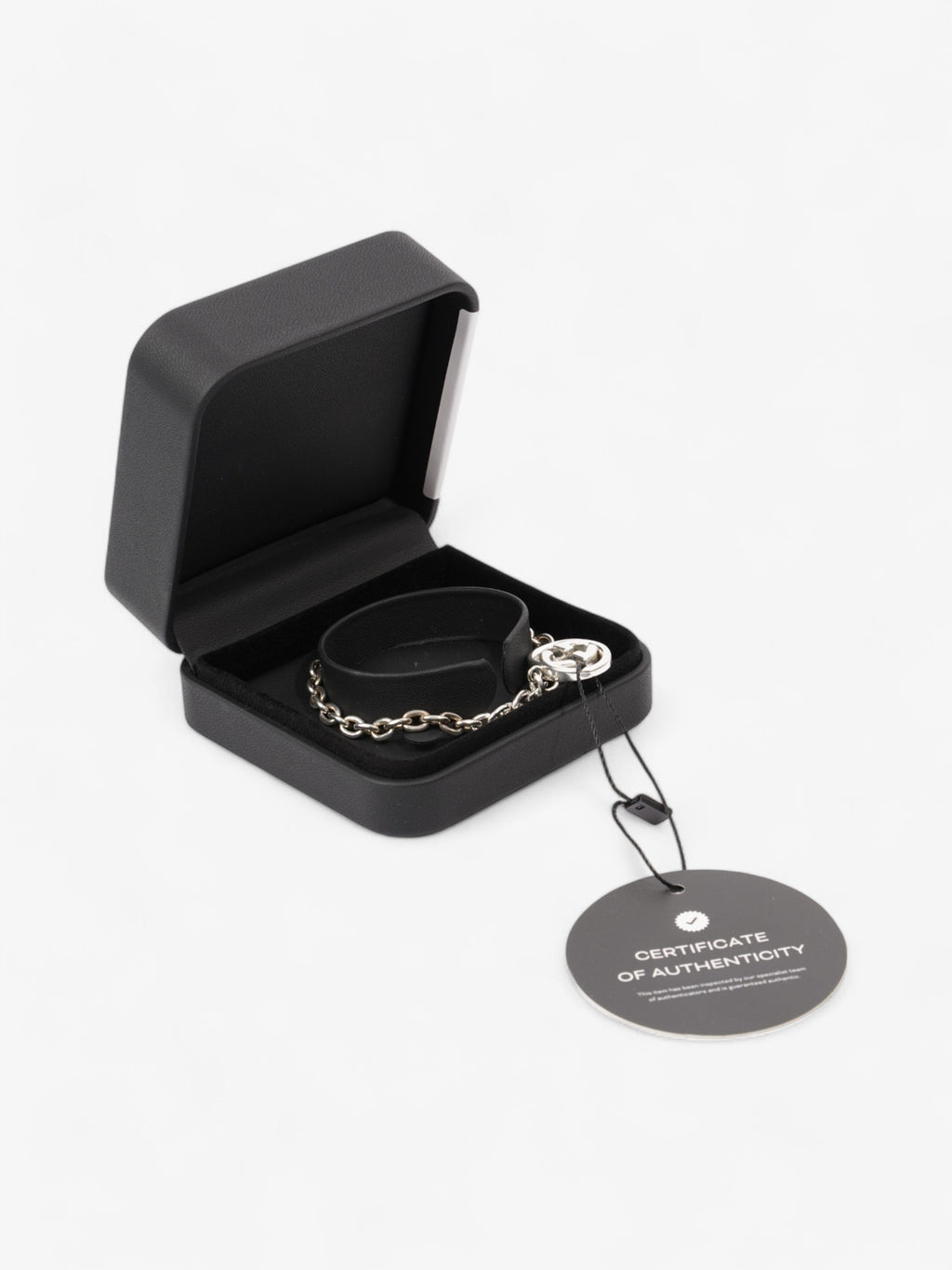 Gucci Interlocking G Chain Bracelet Silver Silver Sterling 17