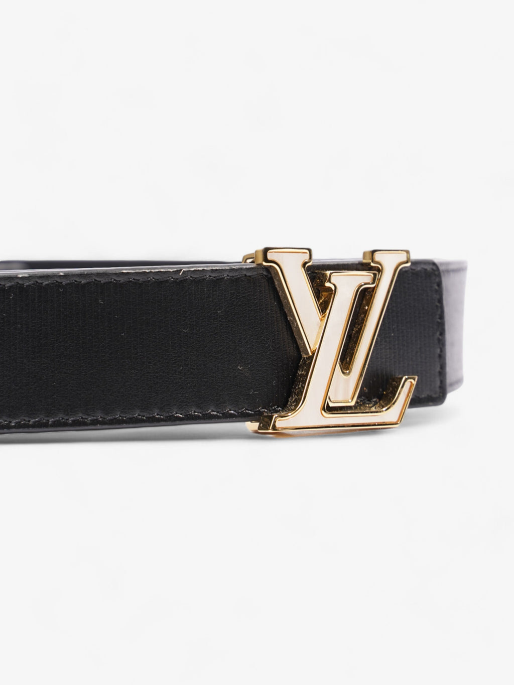 Louis Vuitton LV Seaside Reversible Belt Black / Gold Leather 90cm / 36"