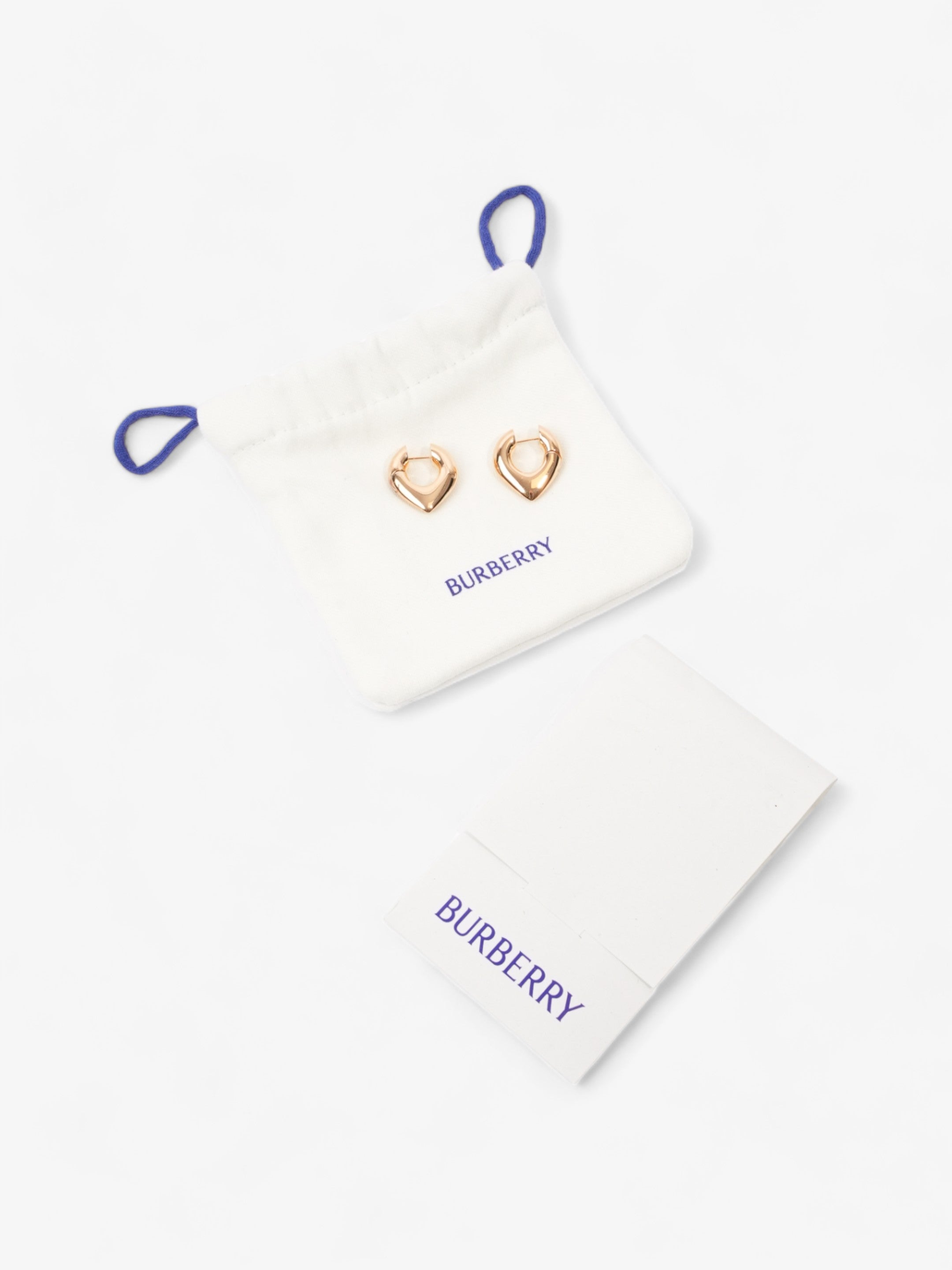 Burberry Thorn Hoop Earrings Gold Gold Plated