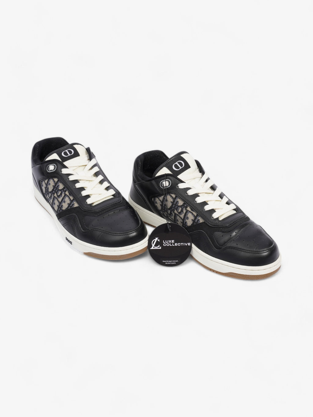 Christian Dior B27 Black / White / Beige Leather EU 42 UK 8